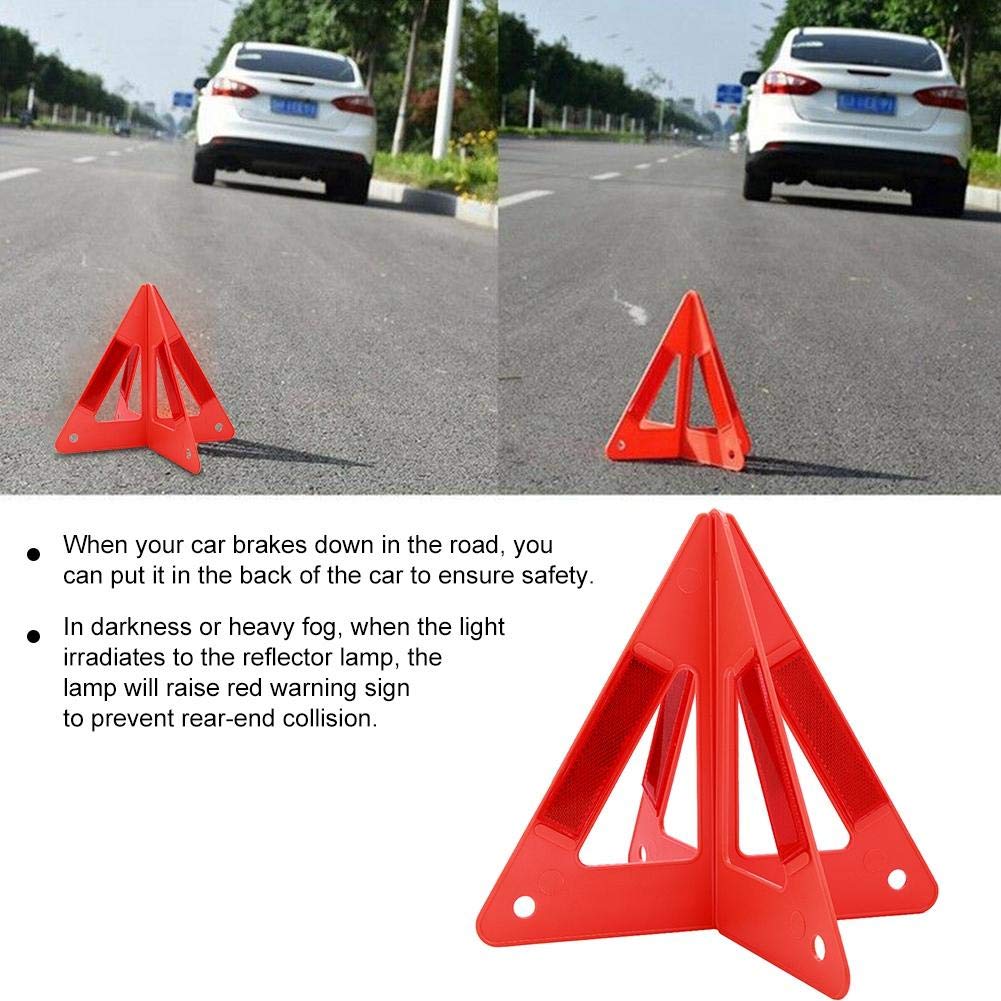 Warning Triangles, Portable Car Emergency Breakdown Reflective Warning Safety Road Stop Sign