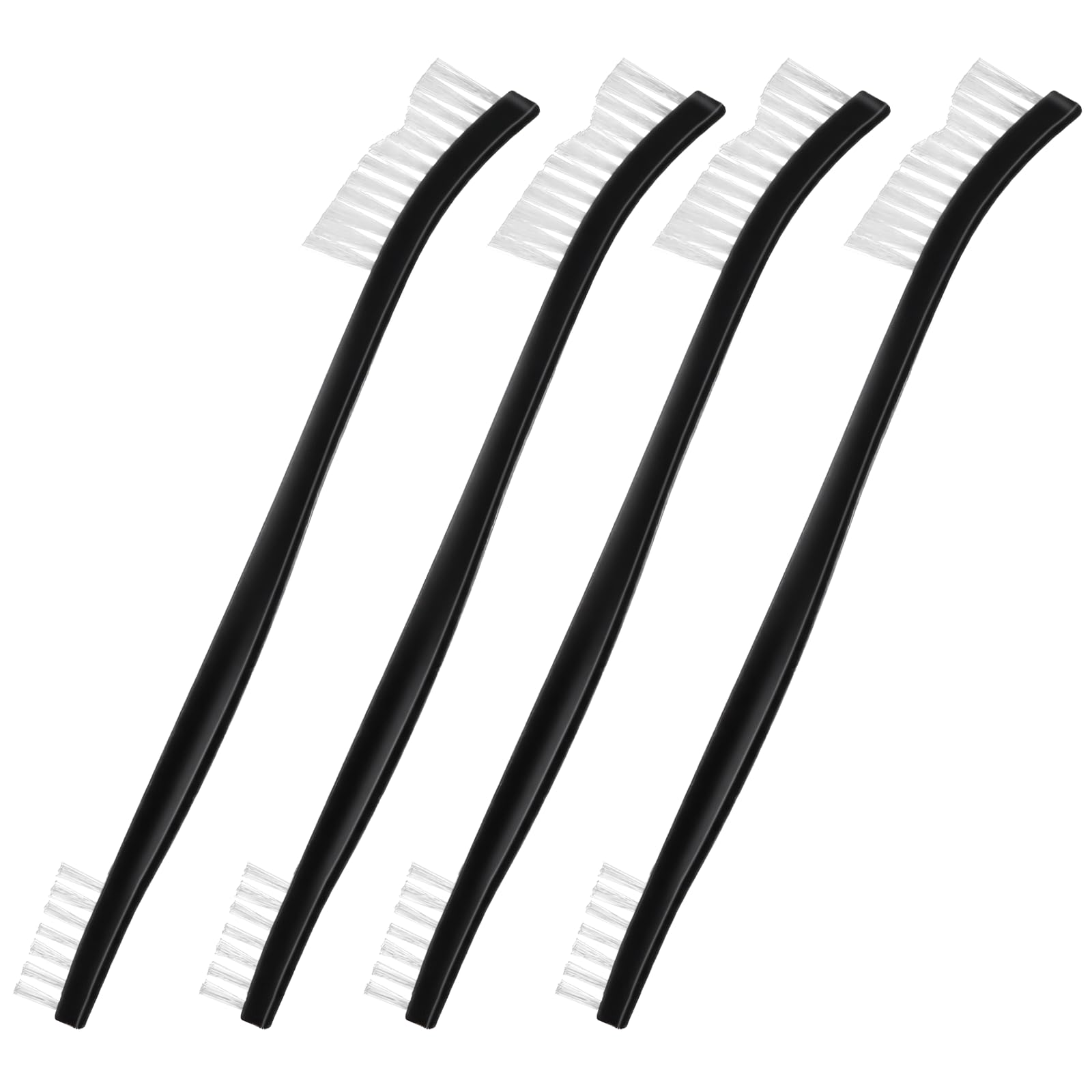 4 Pcs Small Cleaning Brushes, Nylon Bristles Small Detailing Crevice Brush, Mini Stiff Bristles Brushes for Detailed Cleaning of