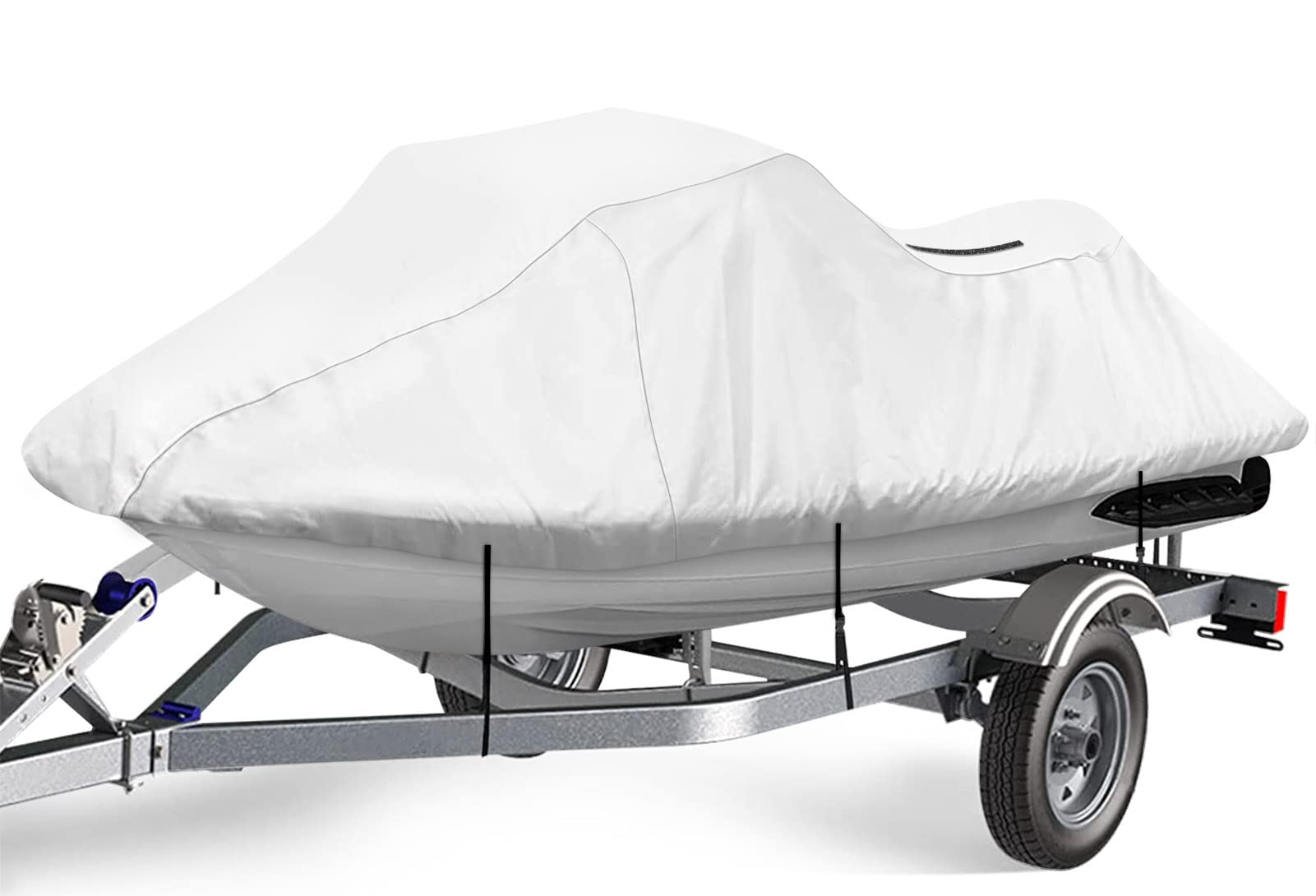 Icover Jet Ski Cover - Waterproof Heavy Duty Trailerable Jetski Covers For Seadoo Kawasaki Yamaha Wave Runner, Fits Pwc Models Up To 125In Long
