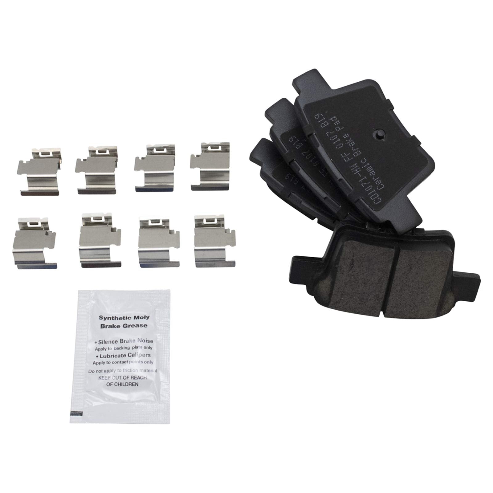 TRQ Rear Brake Pads Ceramic Compatible with 2005-2007 Ford Five Hundred Freestyle 2008-2009 Taurus Taurus X 2005-2008 Jaguar X-T