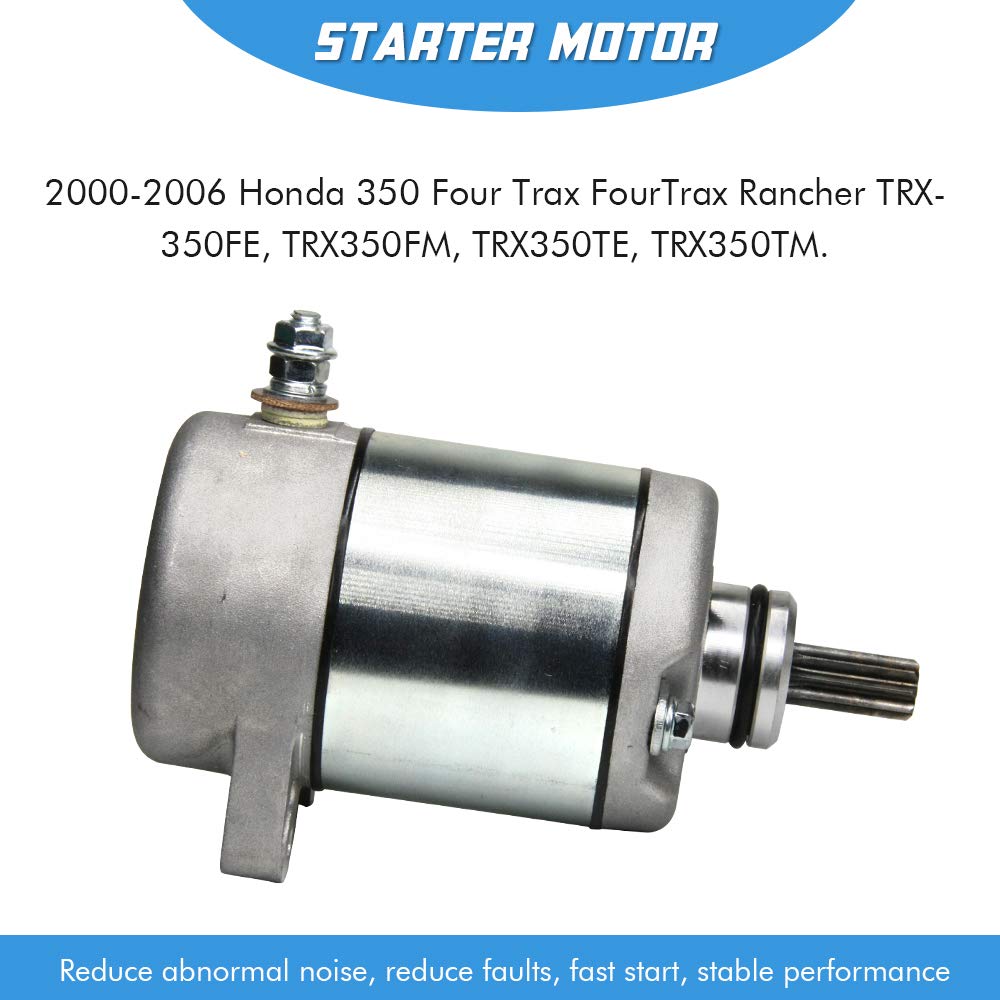 Starter Motor Replacement For Honda TRX350FE TRX350FM TRX350TE TRX350TM Rancher 2000-2006 ATV UTV 410-54038 18607 HA-116 495753