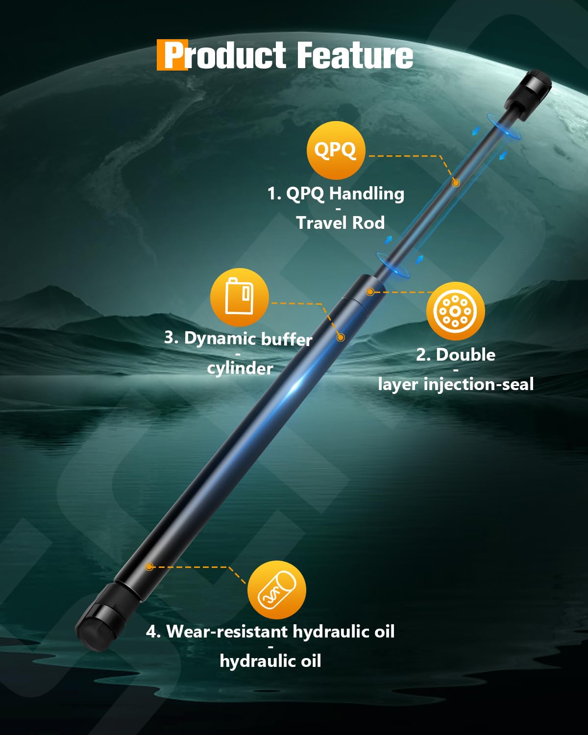 Scitoo Hood Lift Supports Replacement Struts Gas Springs Shocks Fit For Infiniti I30 3.0L 1996-2001,For Infiniti I35 3.5L 2002-2