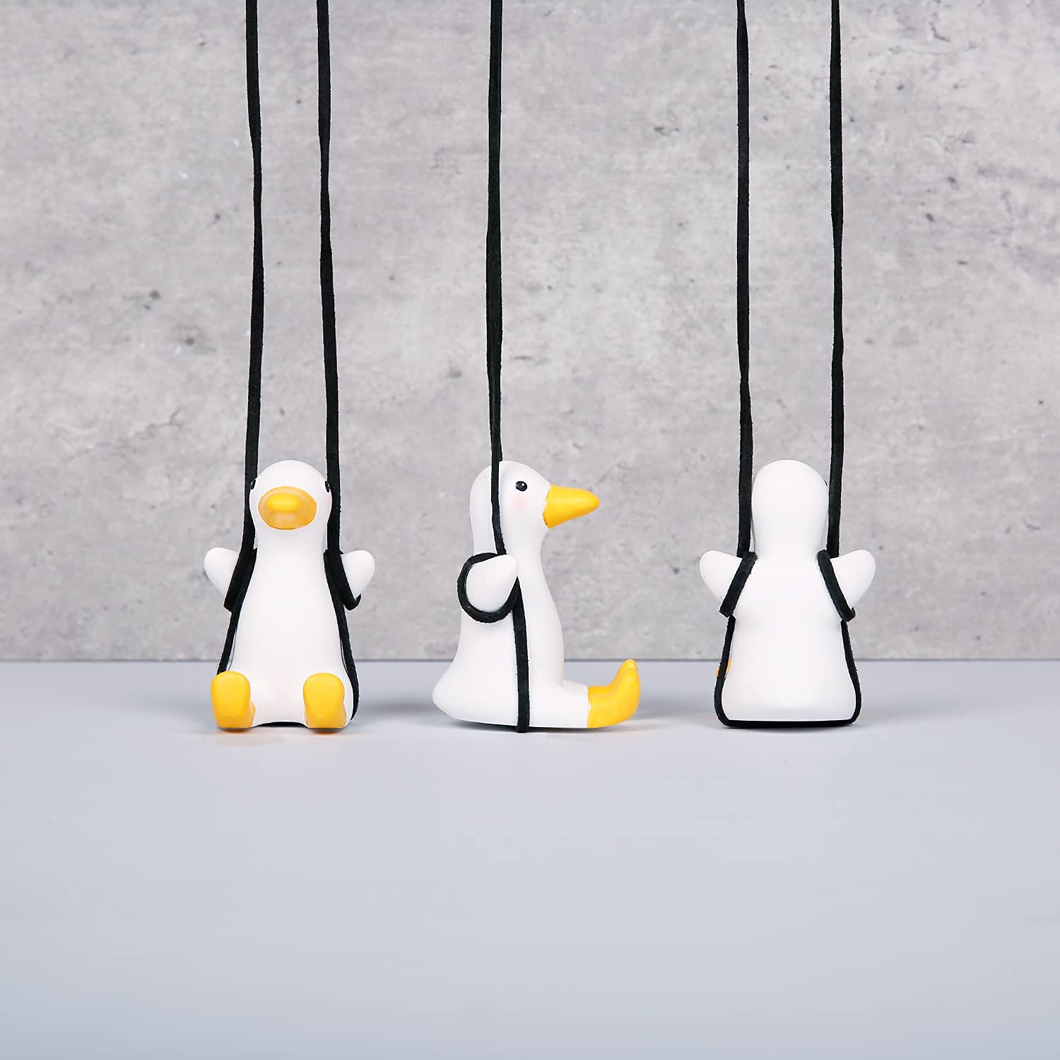 Ygmoner Super Cute Swinging Duck Car Mirror Hanging Ornament Car Interior Accessories (Duck), Right