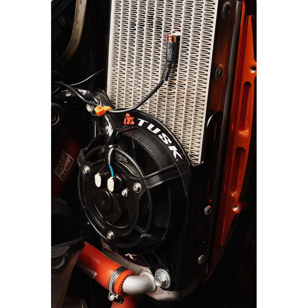 TUSK Digital Radiator Fan Kit for KTM 300 XC-W 2019-2023, 350 XC-F 2016-2022 & Husqvarna TE 300, Aluminum,