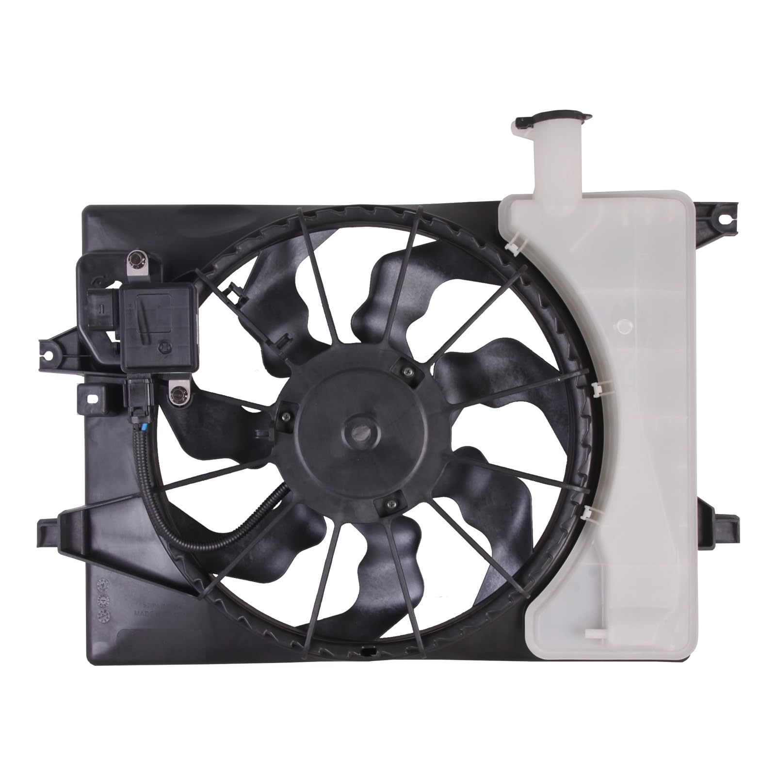 TYG Upgraded Cooling Fan Assembly for 2017-2018 Kia Forte Sedan L4/2.0 W/PWM | Racing-Level OE Replacement Engine Radiator for 2