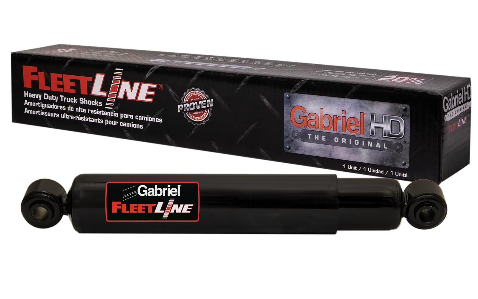 Gabriel 85082 Fleetline Heavy Duty Rear Shock Absorbers For 16-17 Ic Corporation Ce, School Bus; Oem# 3601600C3, 3601600C2, 3601