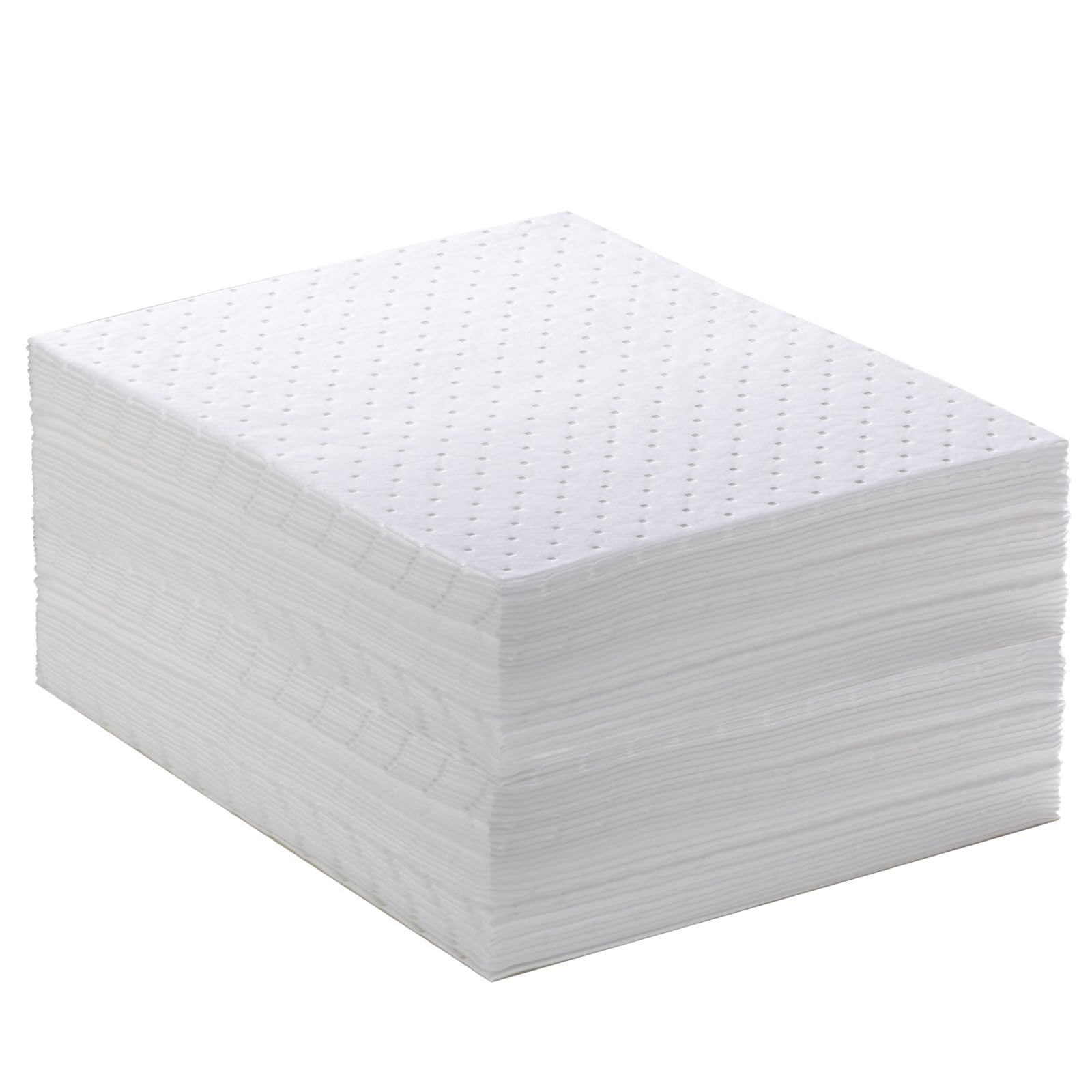 CenpRoz Spill Absorbent Pads 15 x 20 Heavyweight Oil Absorbing Mats,White Absorbing Heavy Weight Oil-Only Absorbent Mat Pad (30P