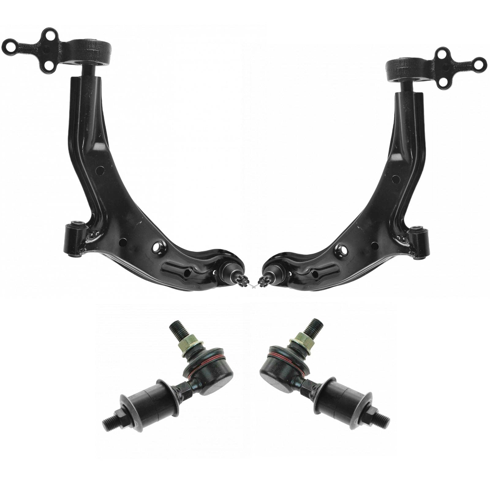 Trq Front Suspension Kit Control Arm With Ball Joint Sway Bar Stabilizer Link Compatible With 2001-2006 Nissan Sentra