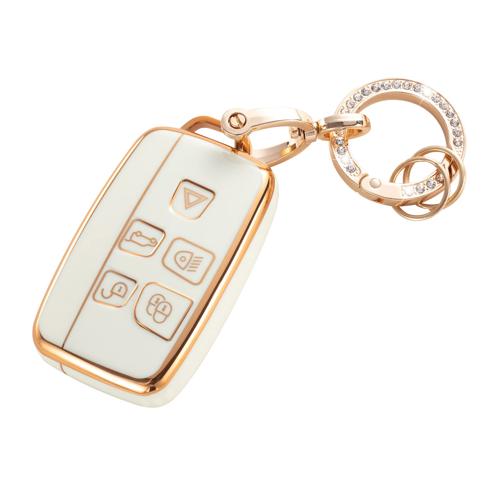 RUABIBAN Mazda Key Fob Cover, TPU Key Case for Mazda 3, CX-5, CX-30