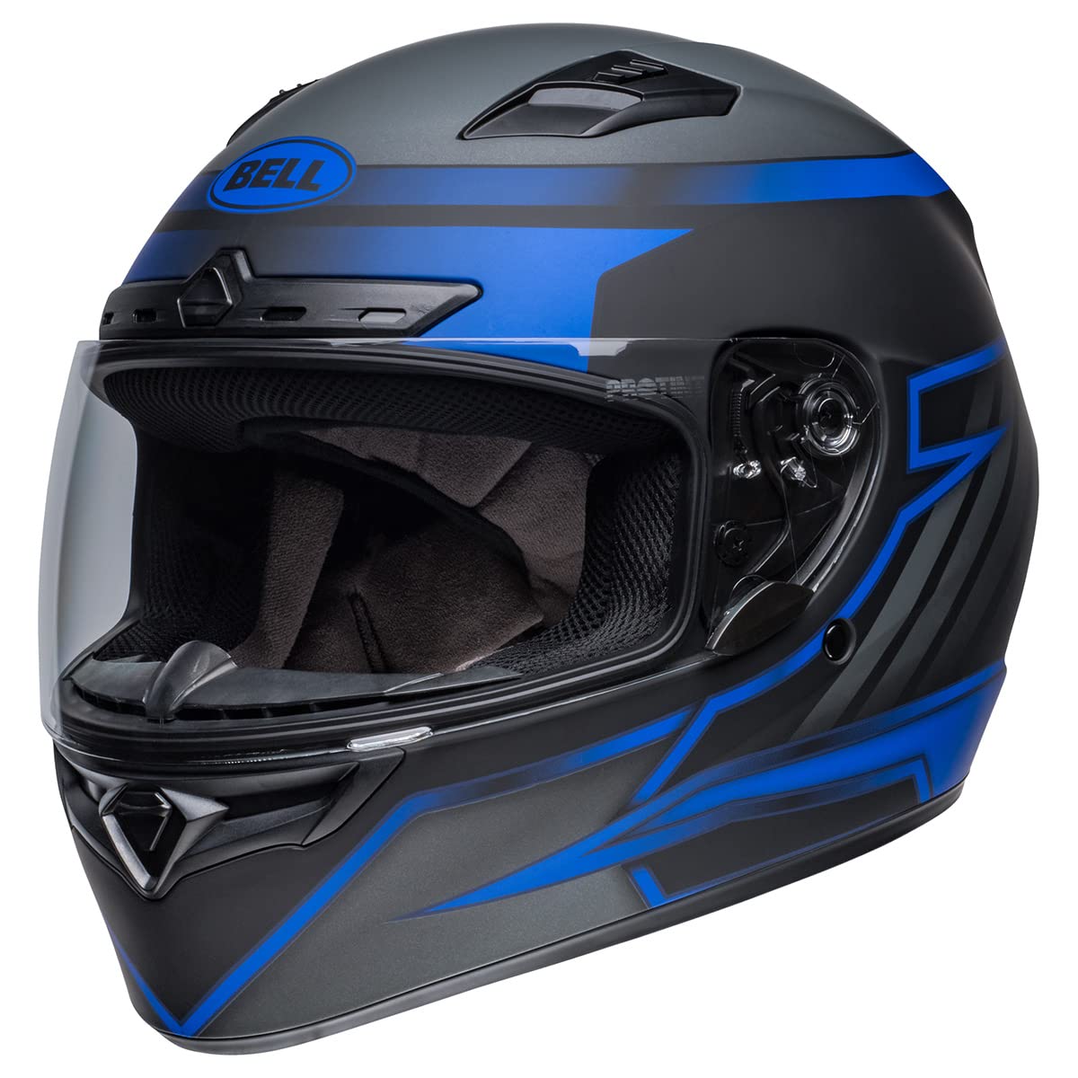 Bell Qualifier Dlx Mips Street Helmet (Riser Matte Black/Blue/Gray - X-Large)