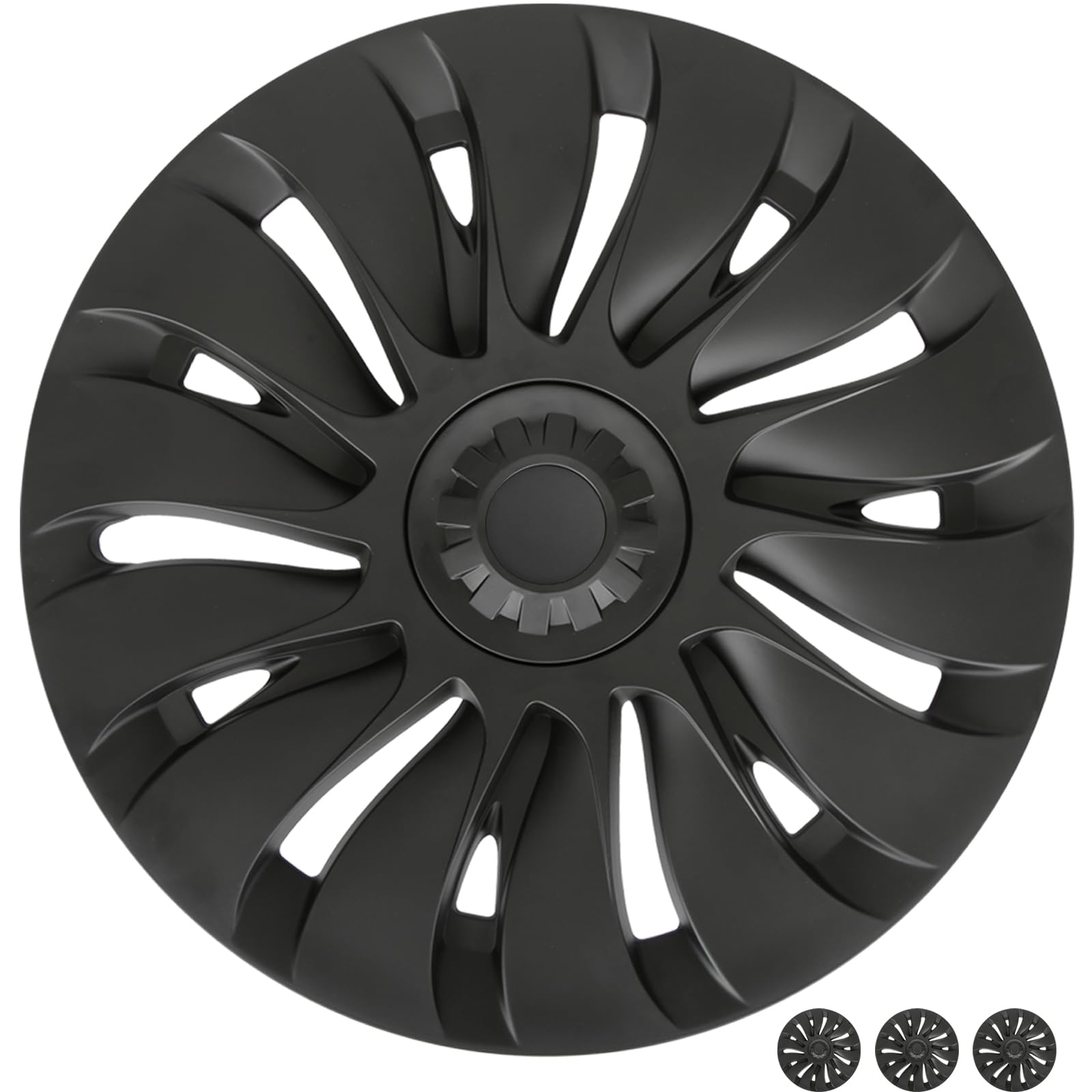 Siglin Wheel Covers For Tesla Model Y 2024 19 Inch 4 Pcs Rim Protector Gemini Wheel Cover Replacement Compatible With Tesla Mode