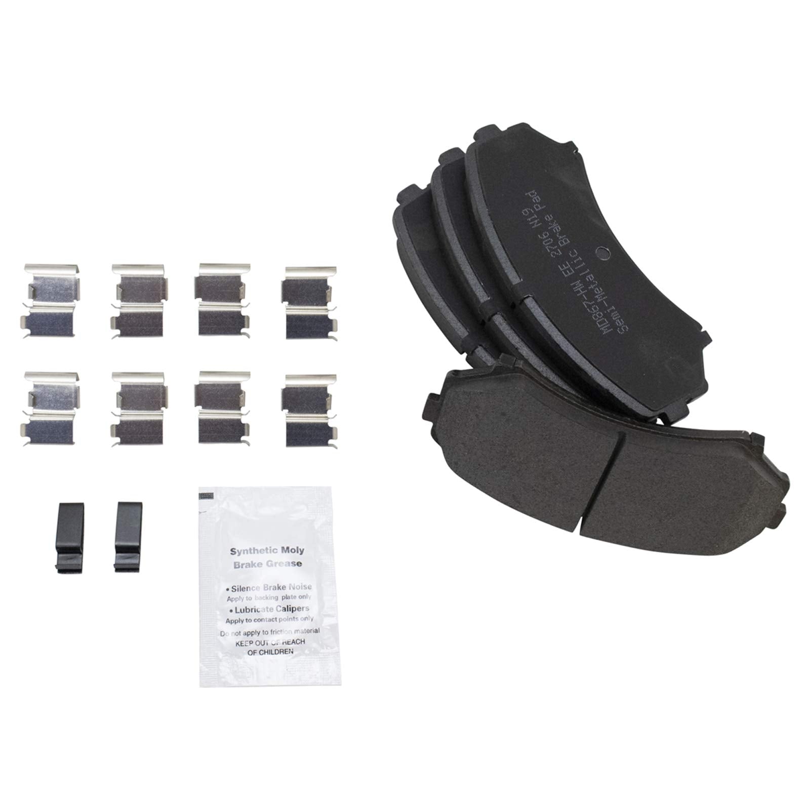 Trq Front Brake Pad & Rotor Kit Brake Pads Brake Rotor Semi-Metallic Compatible With 2004-2011 Mitsubishi Endeavor