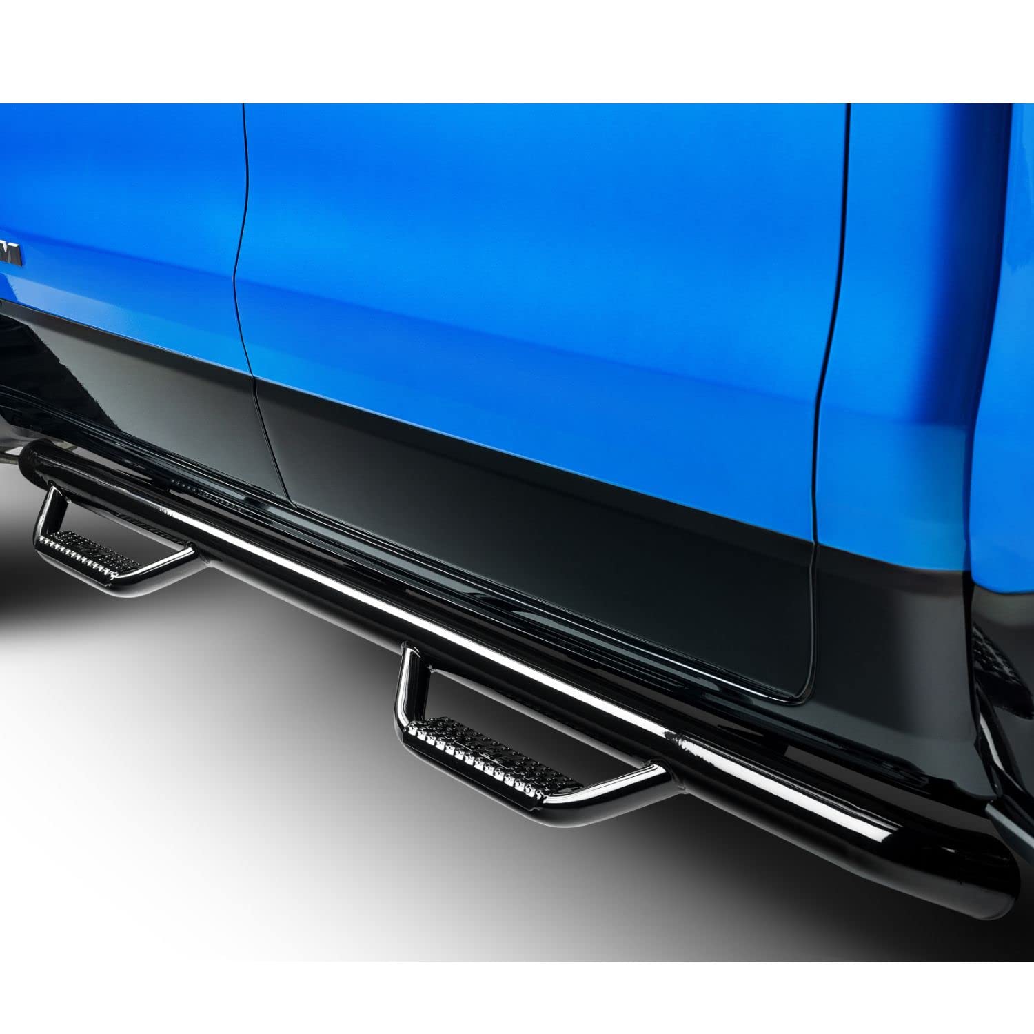 Realtruck Nerf Steps For Ram | Cab Length, Heavy Duty Steel, Gloss Back | D2080Cc | Fits 2019-2024 Ram 2500/3500 (New Body Style) Crew Cab, Srw/Drw Gas/Diesel