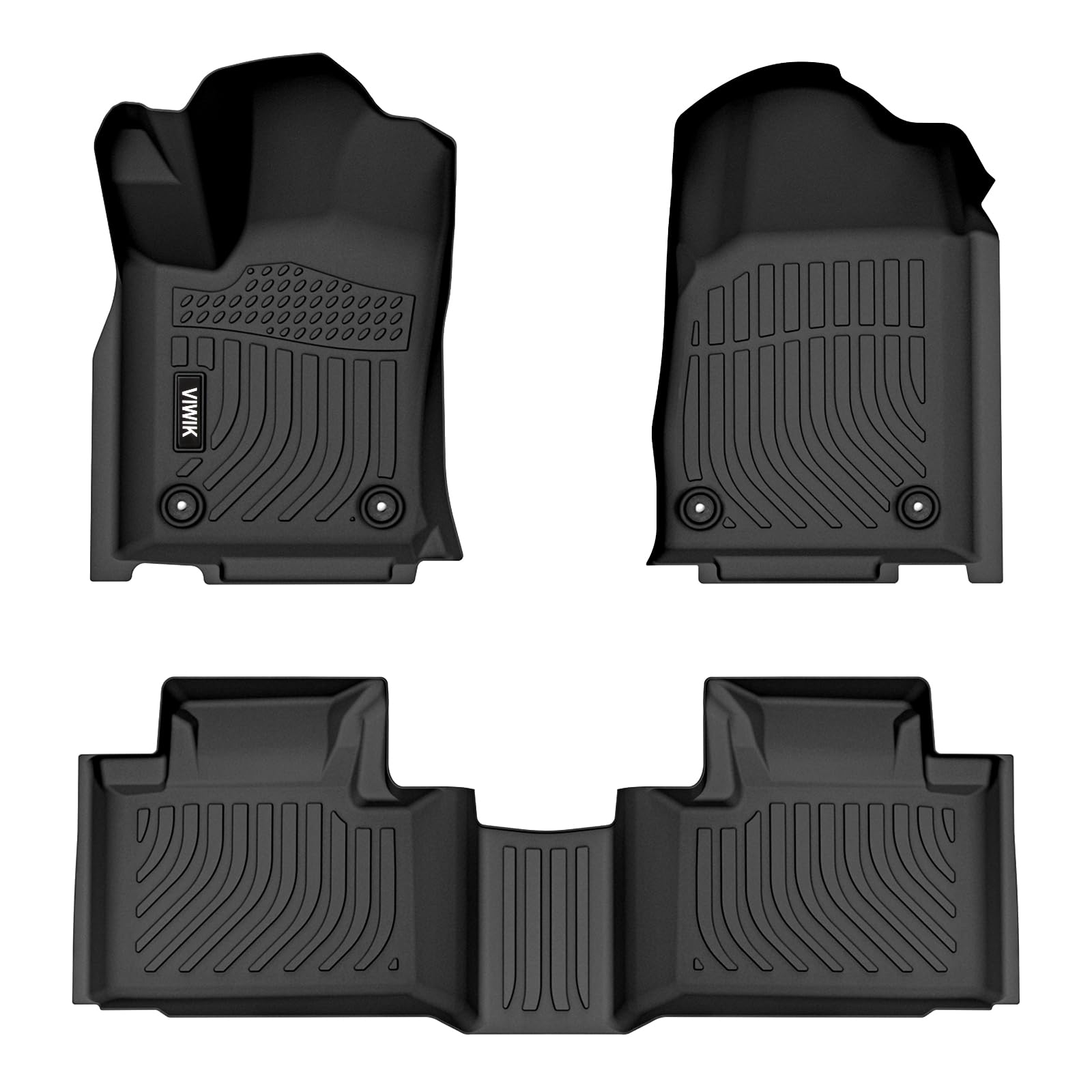 Viwik Floor Mats For Jeep Grand Cherokee 2021-2016, Anti Slip 3D Floor Liners, Tpe Waterproof Car Mats, Custom Fit All Weather P