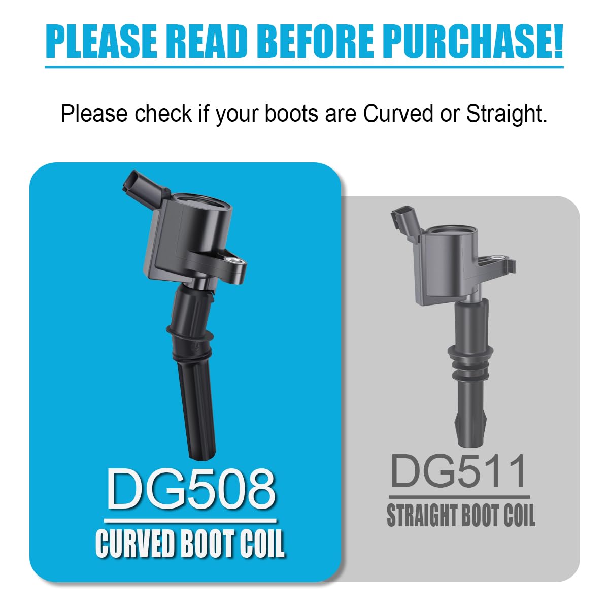 MAS Ignition Coil DG508 & Motorcraft Spark Plug SP479 for Ford Lincoln Mercury 4.6L 5.4L V8 - Compatible with F-150, Mustang, Expedition