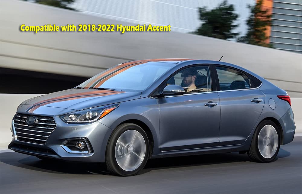 Moertifei Car Mudguard Fender Mud Flaps Splash Guards Compatible With Hyundai Accent 2018 2019 2020 2021 2022