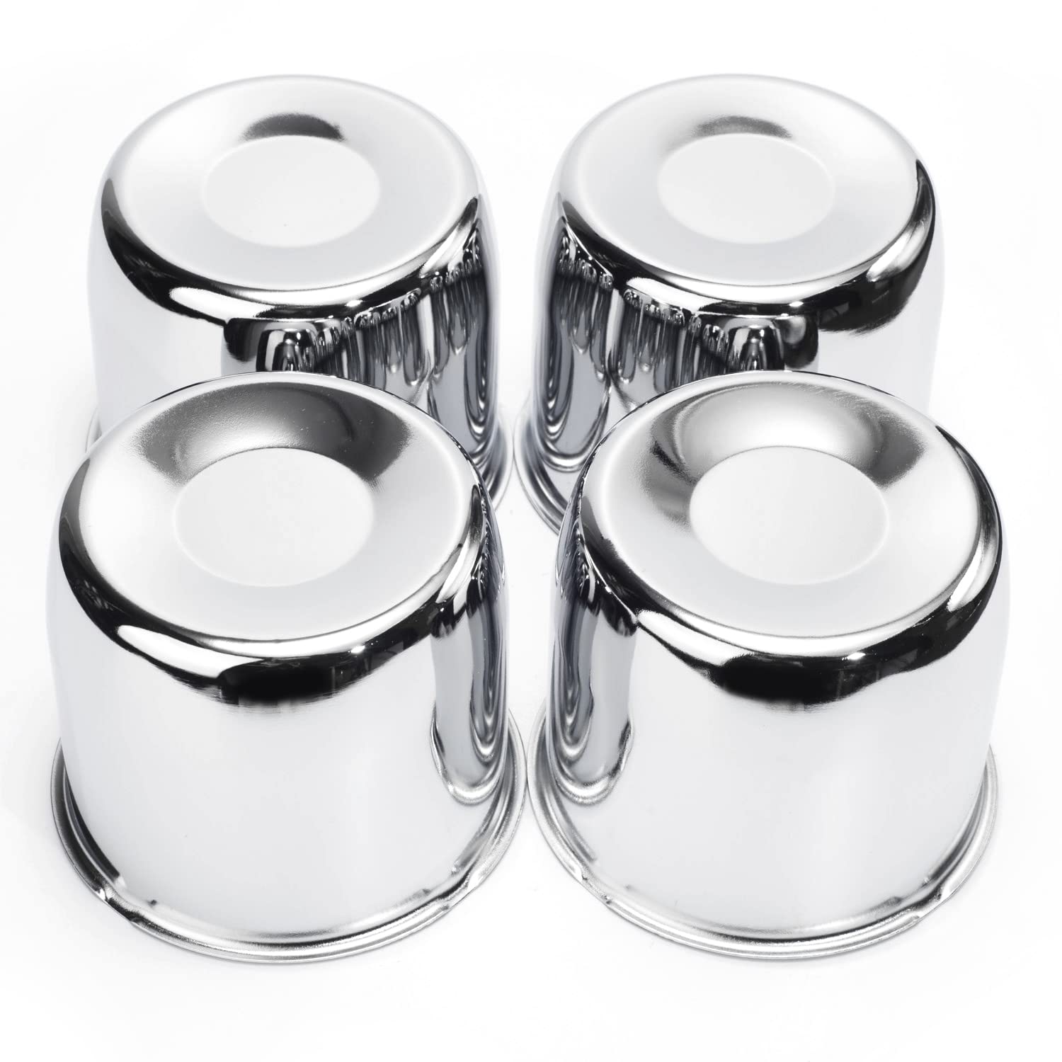 Rtrhinotuning 4Pcs 4.25Inch Push Through Wheel Center Caps For Truck Trailer Wheels Rim 4.25'' Bore 3.66'' Tall Wheel Hub Covers