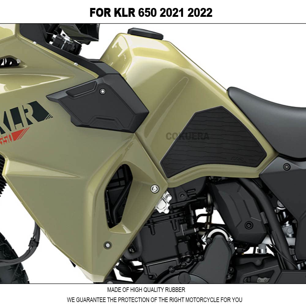 Motorcycle Accessories Tank Pad Rubber Anti-Slip Scratch-Resistant Protector Sticker For Klr 650 Klr650 2021 2022