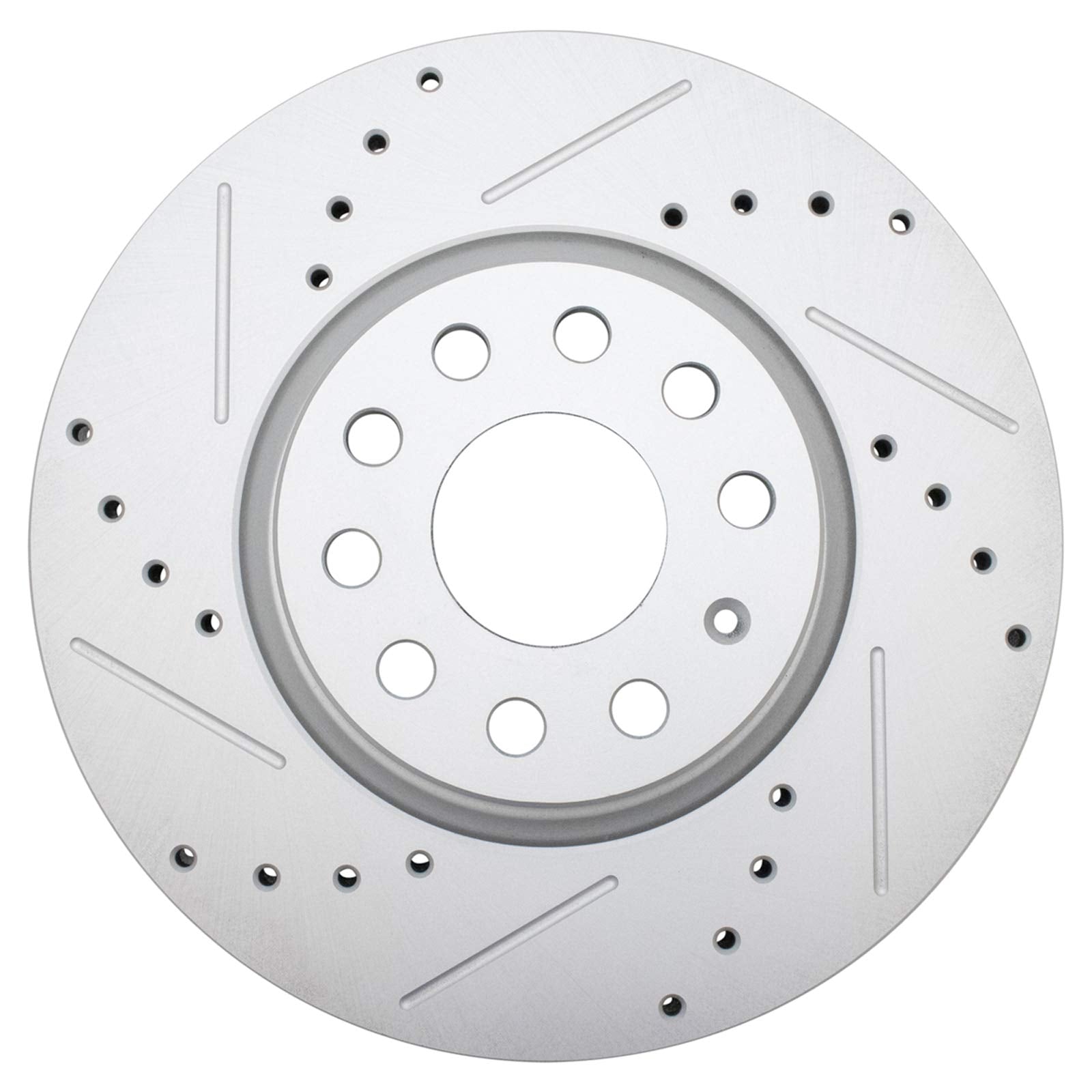 Trq Front Performance Brake Rotor Drilled Slotted Pair Set For A3 / A3 Quattro/Beetle/Cc/Eos/Golf/Golf Attack/Gti/Jetta/Passat /