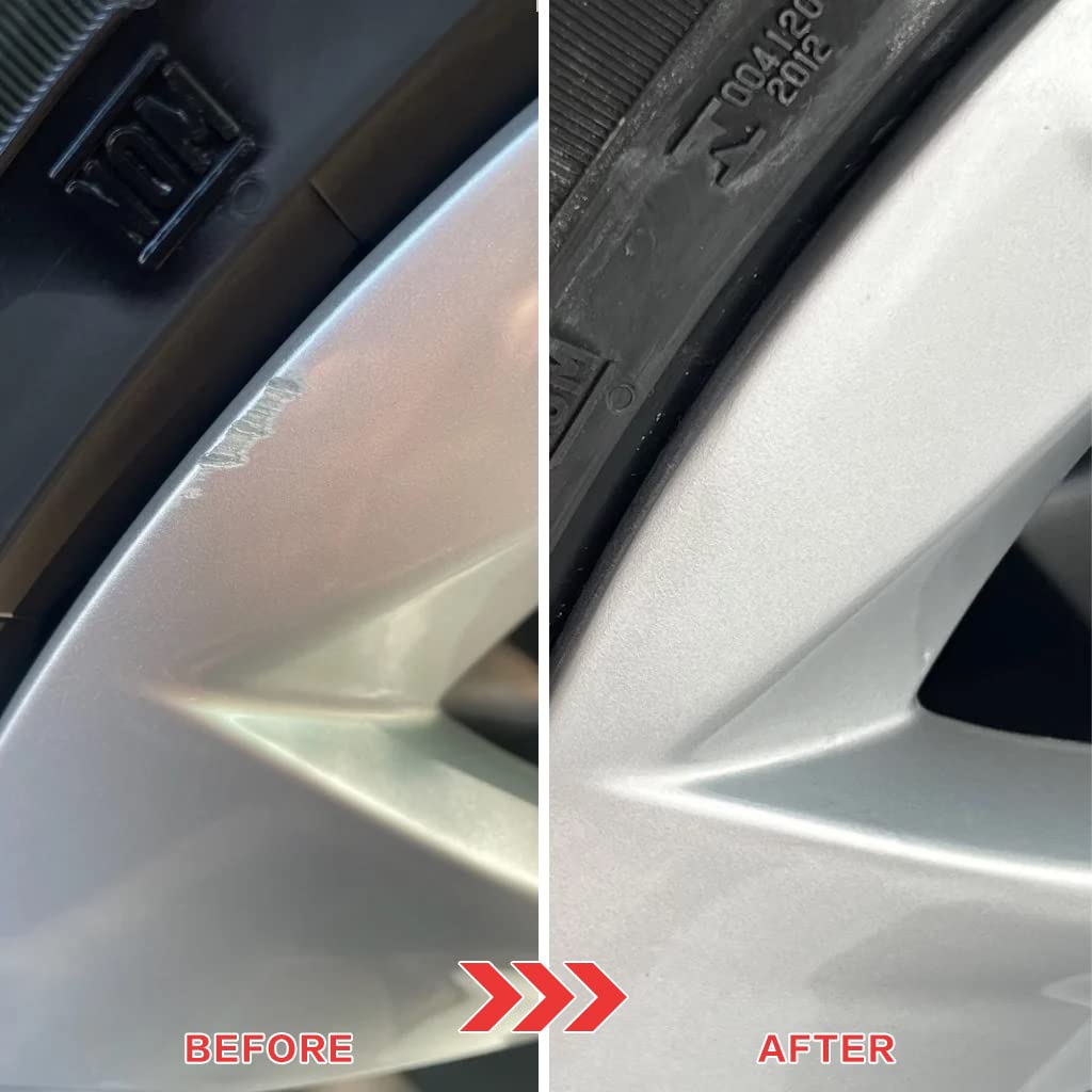 SMAPHY Silver Rim Touch Up Paint - Medium Silver Wheel Repair Paint for Cars