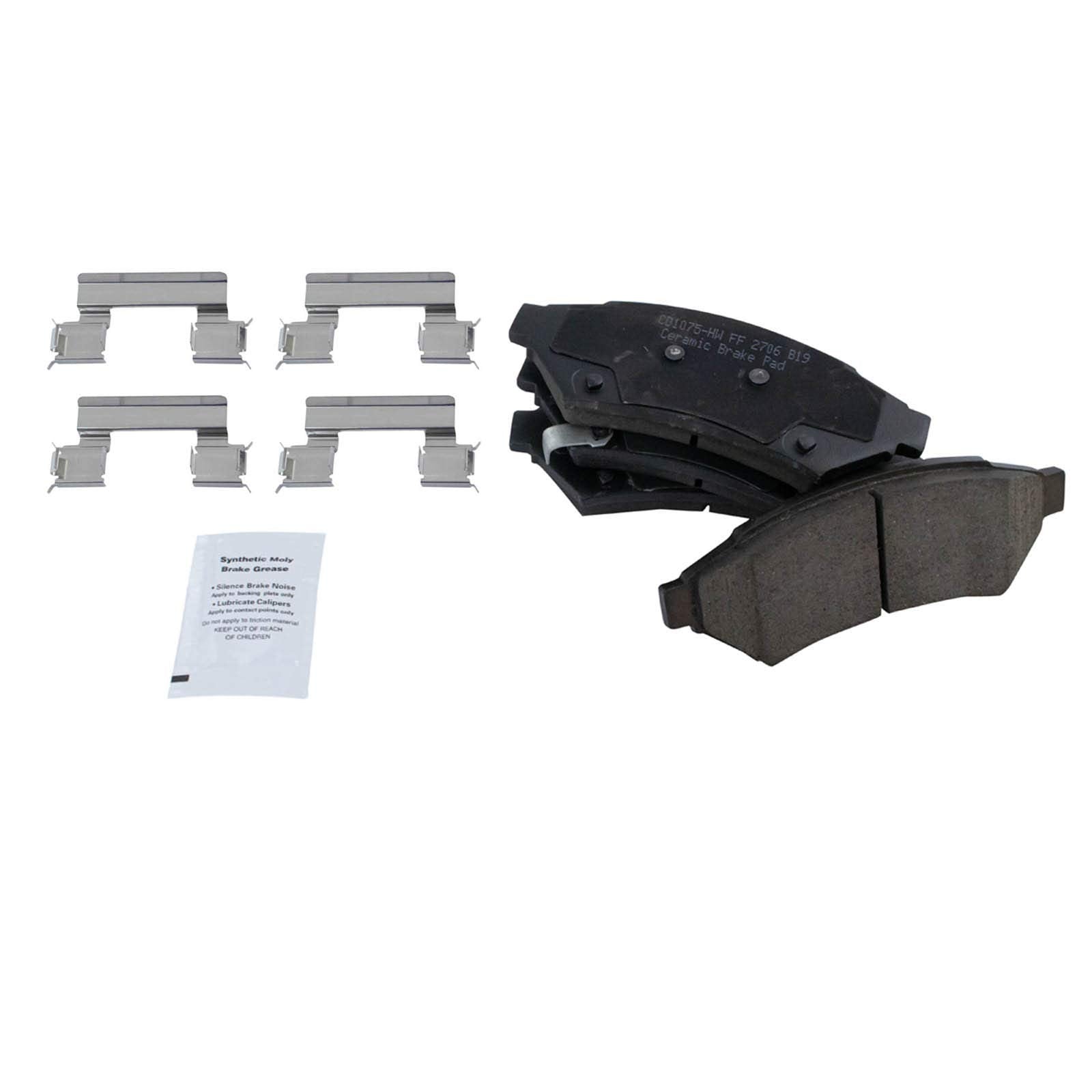 Trq Front Brake Pad & Rotor Kit Brake Pads Brake Rotor Ceramic Premium G-Coated Compatible With 2005-2008 Buick Lacrosse 2005 Te