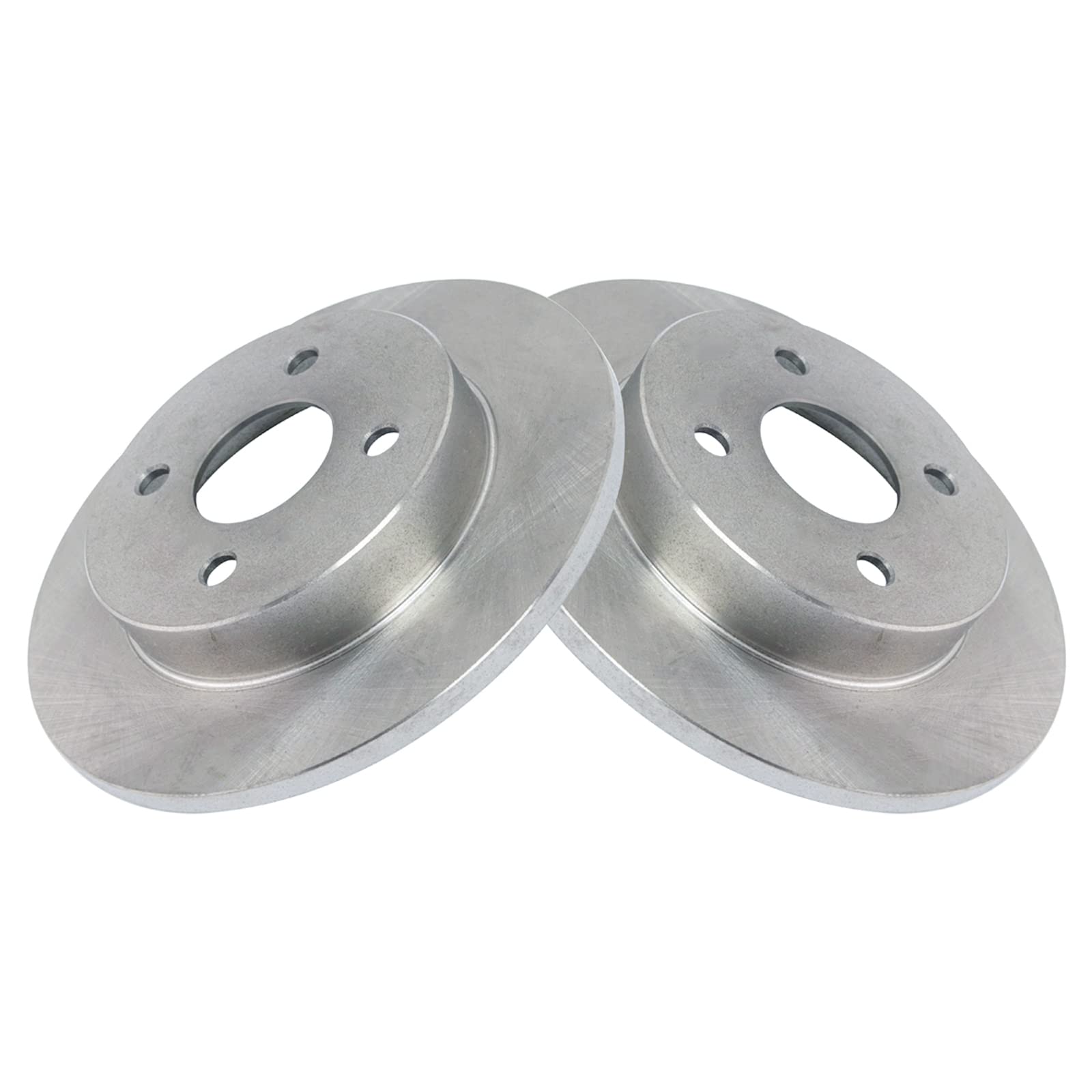 Trq Rear Brake Rotors Set Solid Compatible With 1991-1992 Saturn Sc 1993-1998 Sc1 Sc2 1991-1998 Sl Sl1 Sl2 Sw1 Sw2