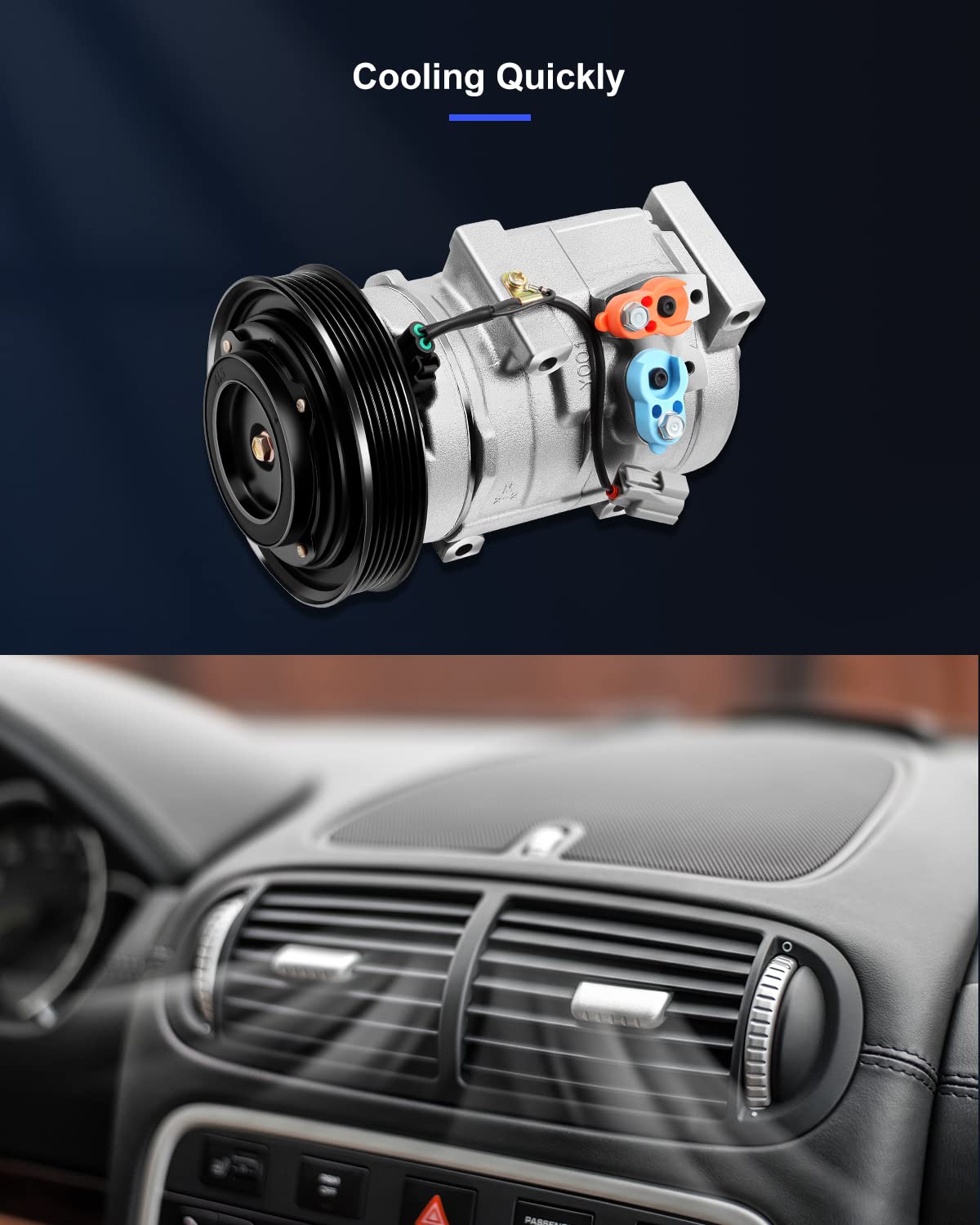 Eccpp Ac Compressor 2003-2006 For Acura Mdx 3.5L 2003-2008 For Honda For Accord Odyssey Pilot Ridgeline 3.0L 3.5L Air Conditioni