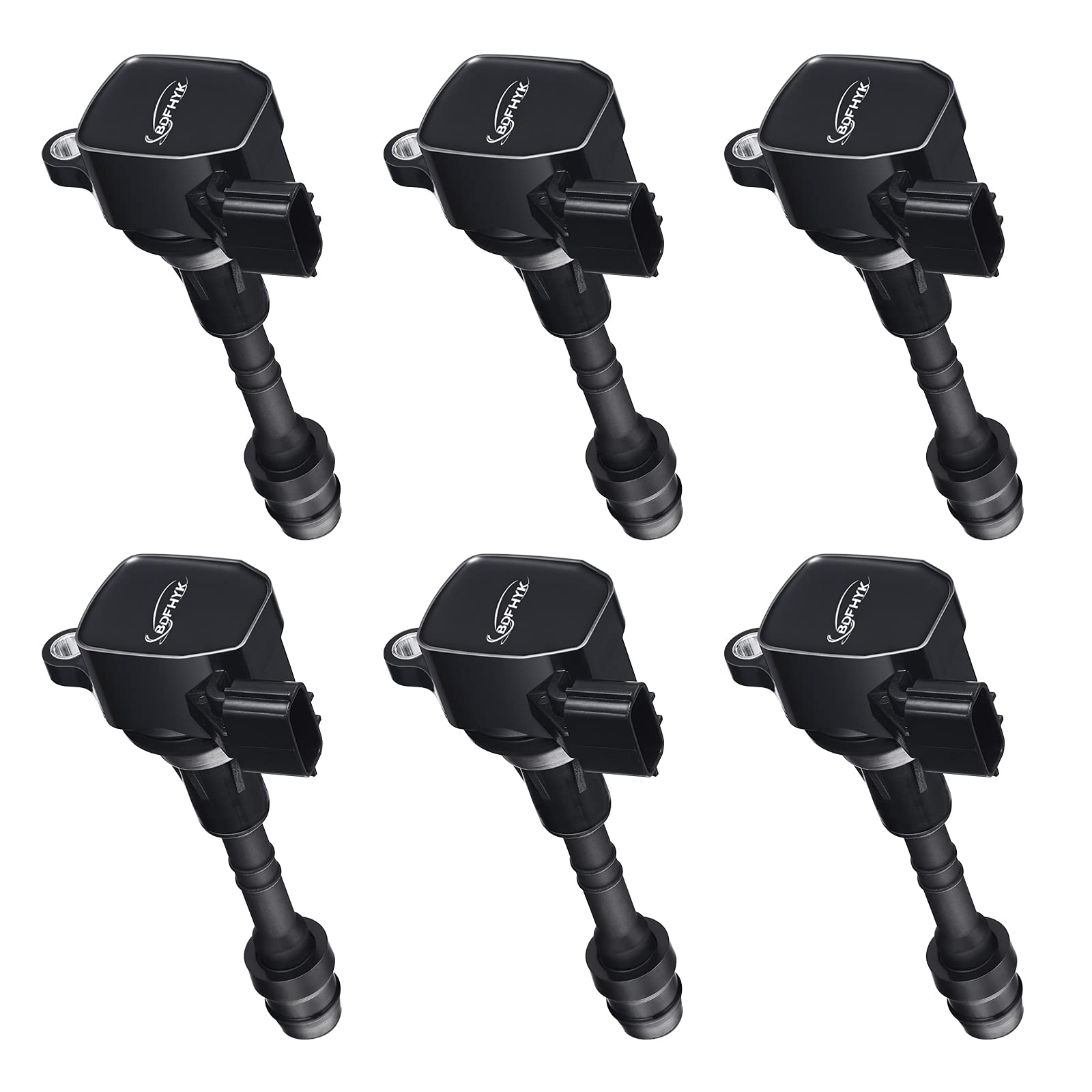 BDFHYK Ignition Coil Pack Set of 6 Compatible with Nissan 350Z 2003-2007, Compatible with Infiniti FX35, G35, M35 G35 Coupe, Coi
