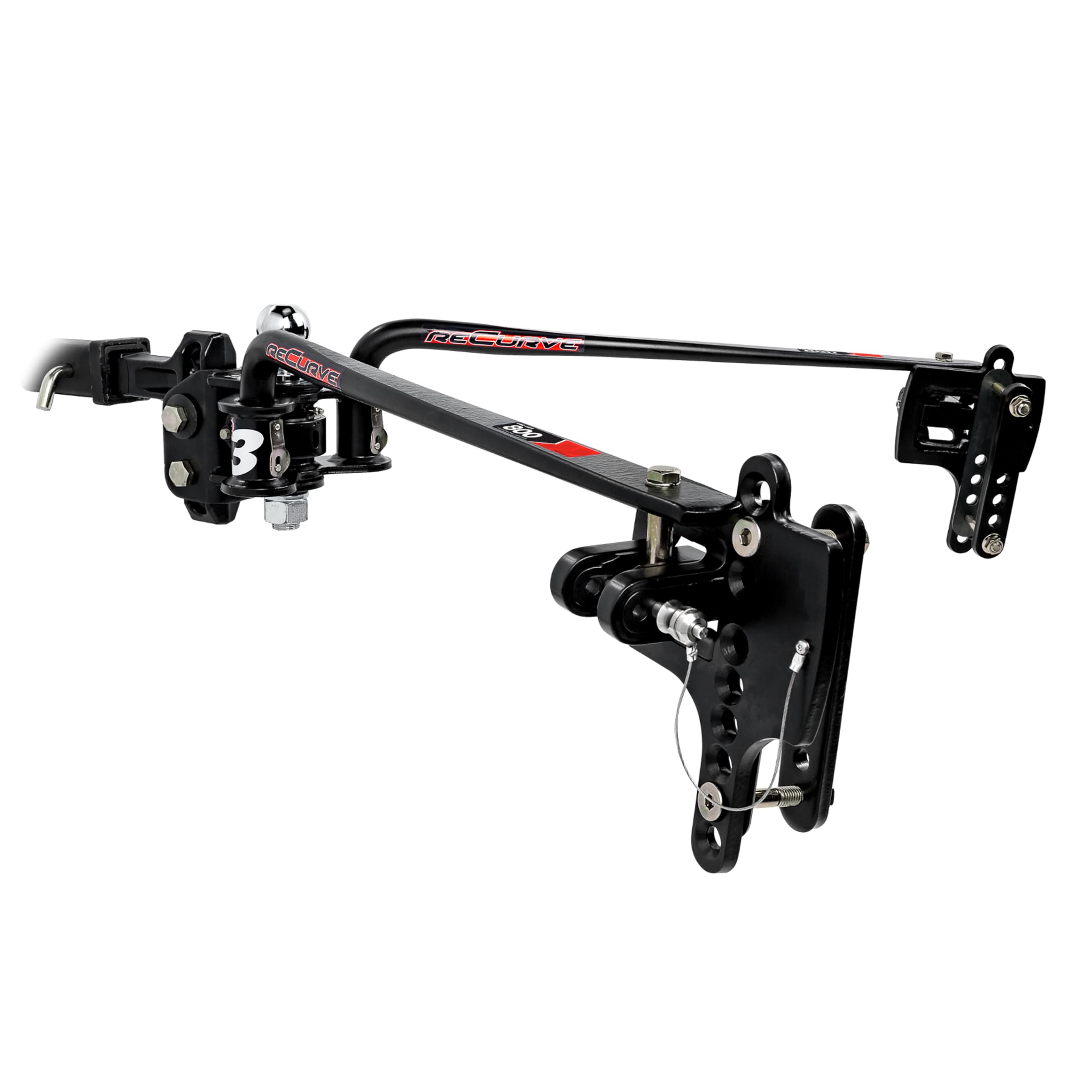 Camco Eaz-Lift ReCurve R3 800lb Camper/RV Weight Distribution Hitch - Features Adjustable Sway Control & Includes 2-5/16 Hitch B