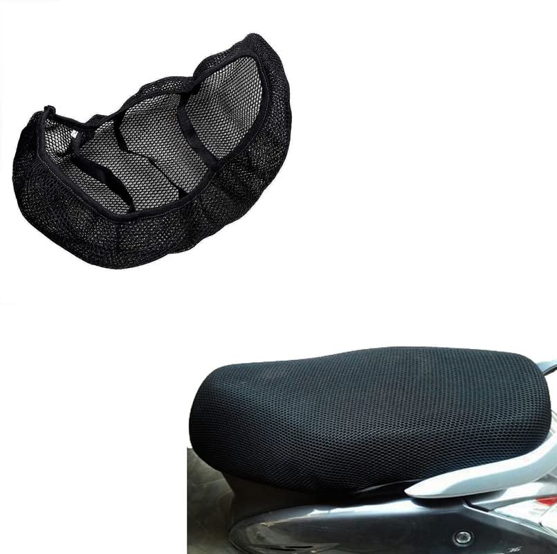 Lakshmina Enterprises 4XL_210 Leather Scooty Seat Cover Bike Seat Cover Seat Cover Jupiter 125 Black