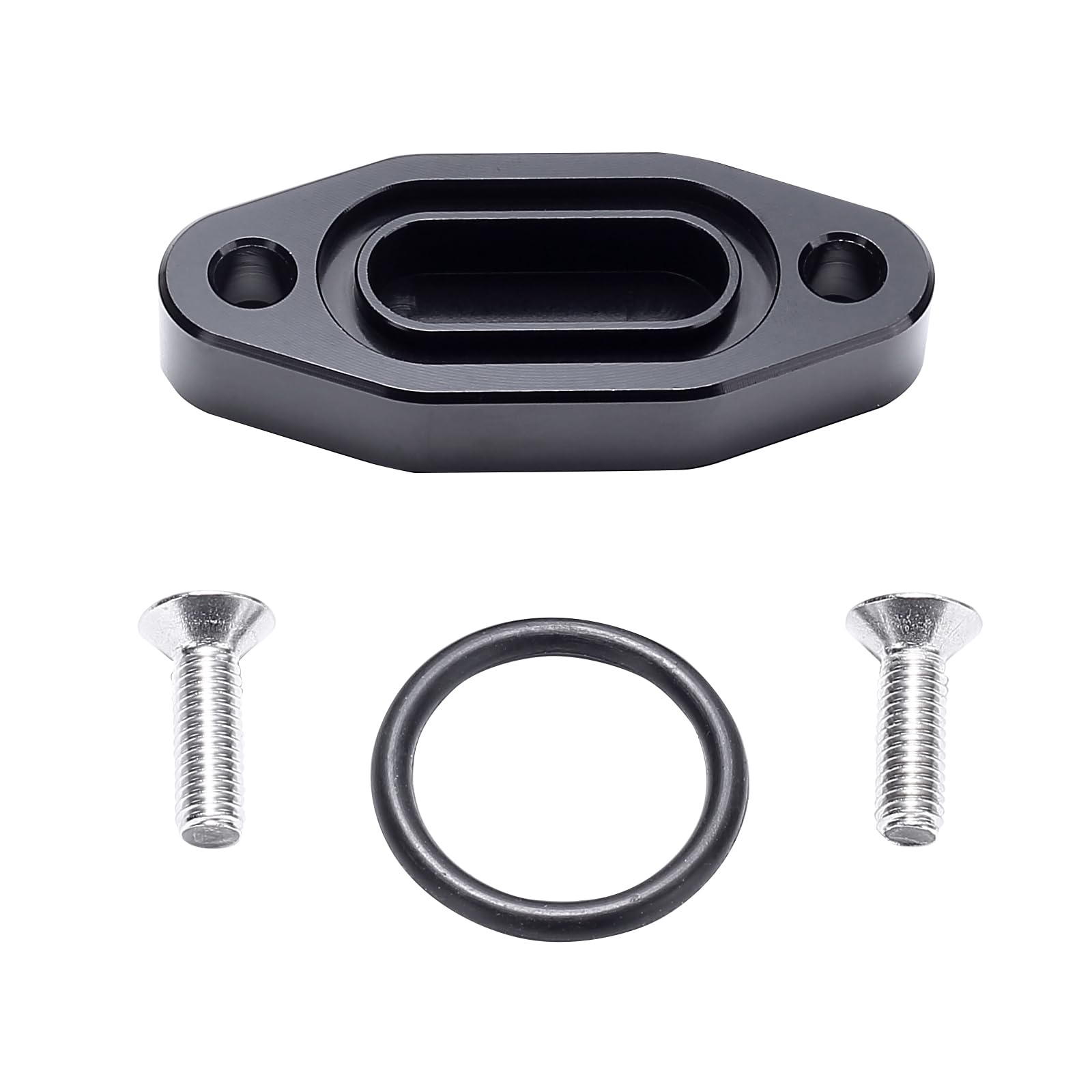 Kaas LS Billet Oil Cooler Block Off Plate, Model CH-002, Aluminum Alloy 6061, for LS Engines (LS1, LS2, LS3, LQ4, LQ