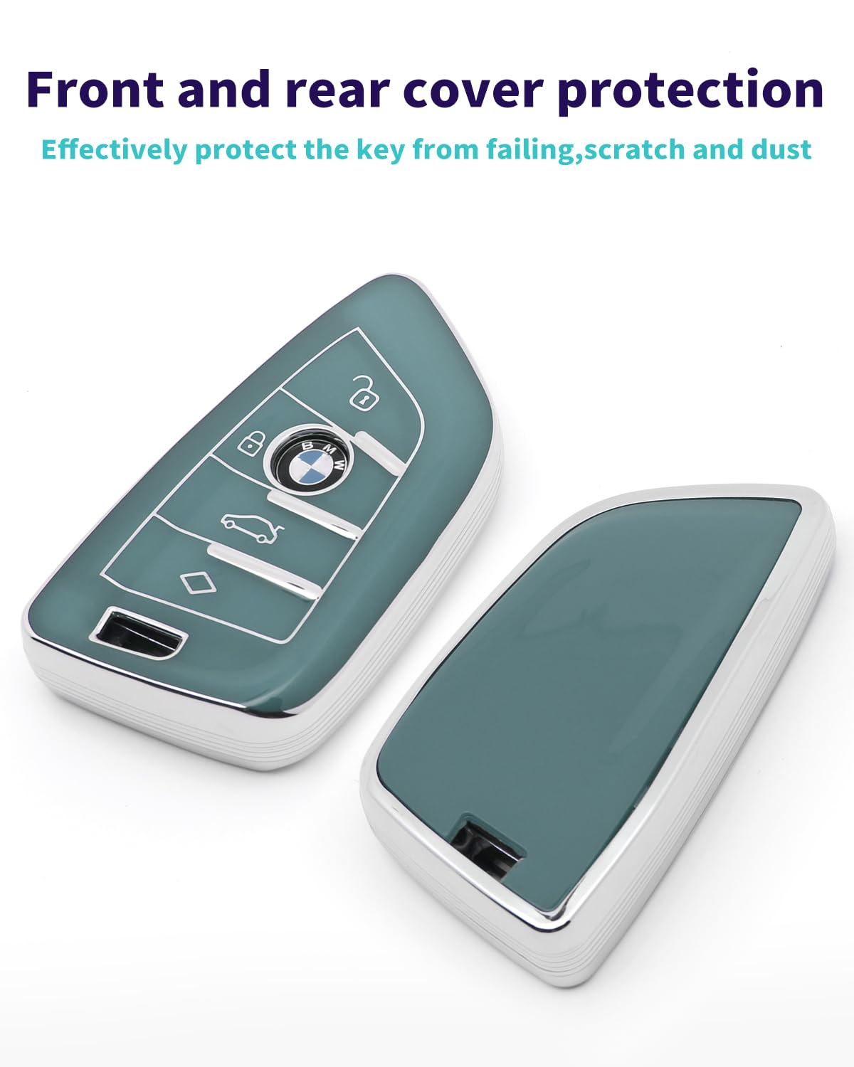 Haoyoumei Suitable For Bmw Key.Advanced Soft Tpu Key Case Is Compatible With X1 X3 X4 X5 X6 X7 M5 M6 1 3 4 5 6 7 Gt5 Gt6 Key 360