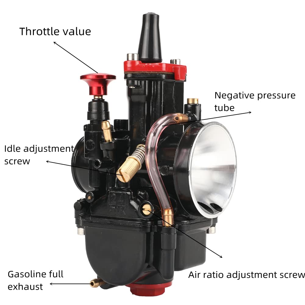 Jxmoto Pwk Carburetor 21 24 26 28 30 32 34Mm Racing Carb Universal 2T 4T Engine Dirt Bike Motocross Motorcycle Scooter Atv C-1 C-1