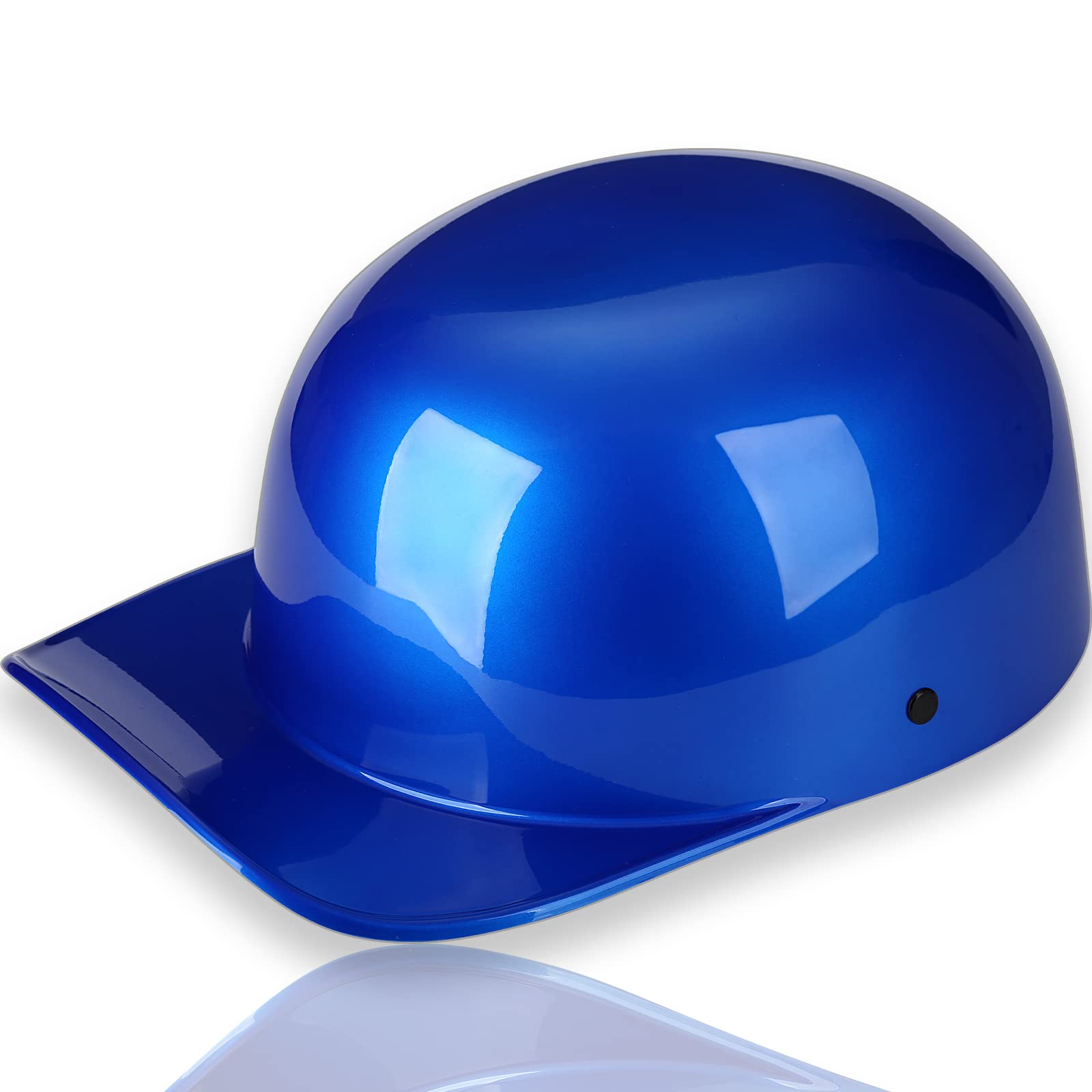 Yesmotor Baseball Style Cap Motorcycle Helmet Unisex-Adult - Dot Approved (Blue,M)
