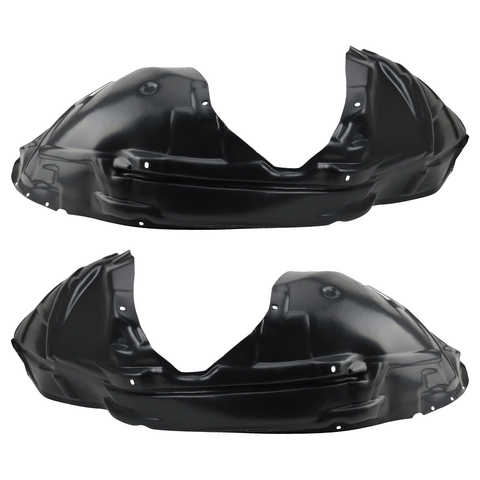 Trq Inner Fender Liner Set Compatible With 2015-2022 Dodge Challenger Ch1248178 Ch1249178