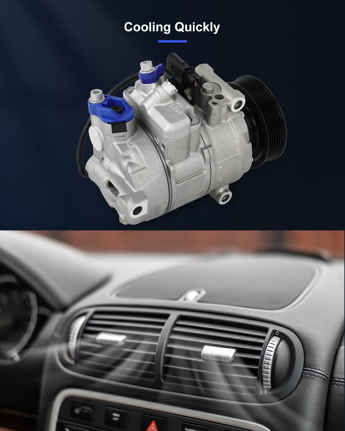 Eccpp A/C Compressor With Clutch 2005-2018 Fit For Audi A3 A4 A5 A8 Quattro Q7 1.8L 2.0L 3.0L Ac Compressor