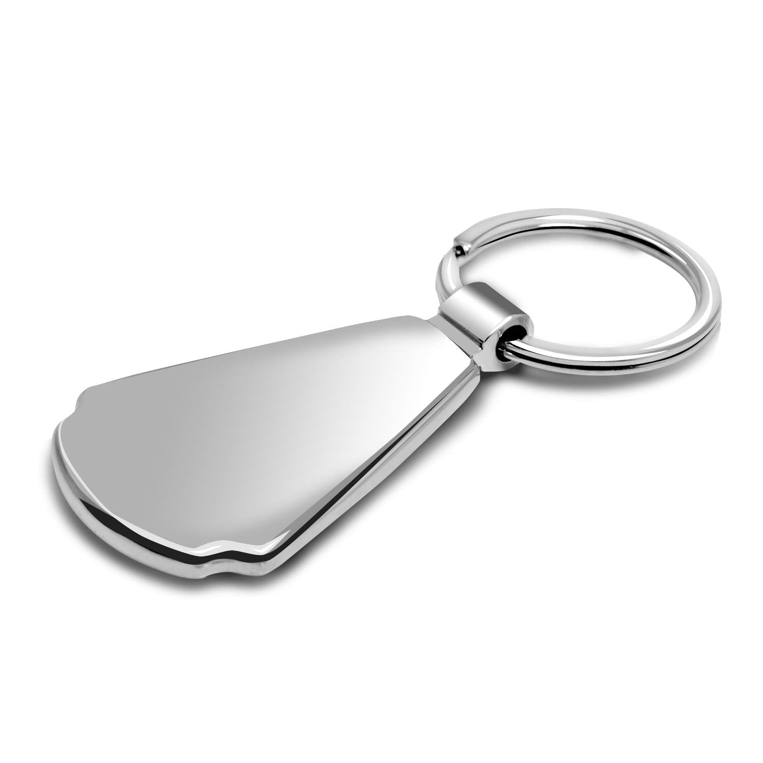 Ipick Image For Chevrolet Corvette C8 Stingray Real Black Carbon Fiber Chrome Metal Teardrop Key Chain Keychain, Official Licens