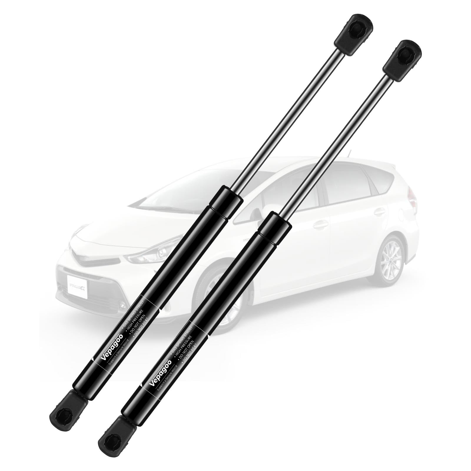 Vepagoo Pm1123 Rear Back Hatch Gas Struts Toyota 2010-2015 Prius, Plug-In Prius Gas Shock Liftgate Tailgate Rear Door Lift Suppo