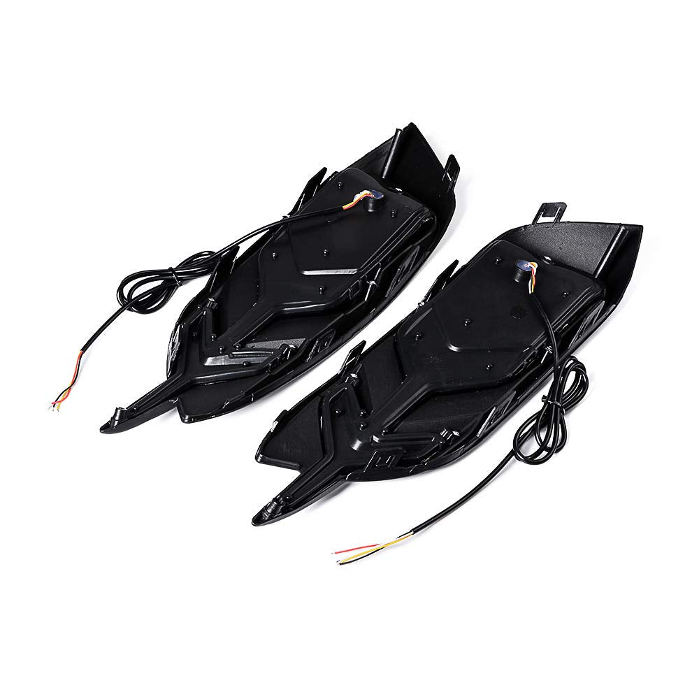 2Pcs Rear Brake Tail Light Lower Bumper Reflex Lamp Fishbone Style Tail Lamp Compatible With 2016-20 Civic Sedan 10Th Gen Red