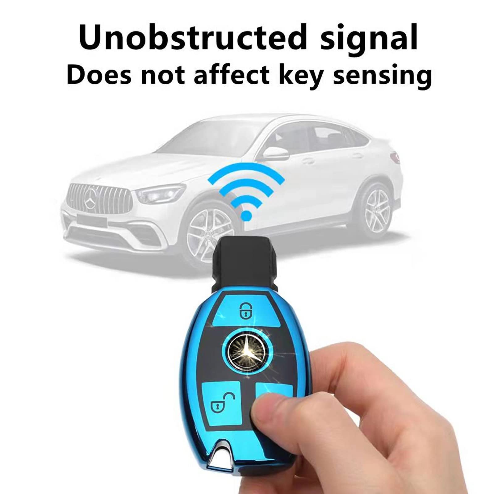 Creativity New Soft Tpu Car Smart Key Case Suitable For Mercedes Benz Cls Cla Clk G Gl R Slk Amg A B C Cl S Sl M Ml Class Auto C