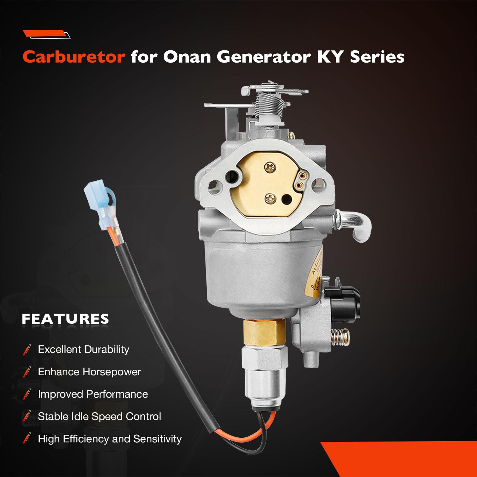 ATRACYPART Carburetor for Onan Cummins Microquiet 4000W Generators, Model A1554, with Carb Accessories Kit, Compatible with Multiple Replacements