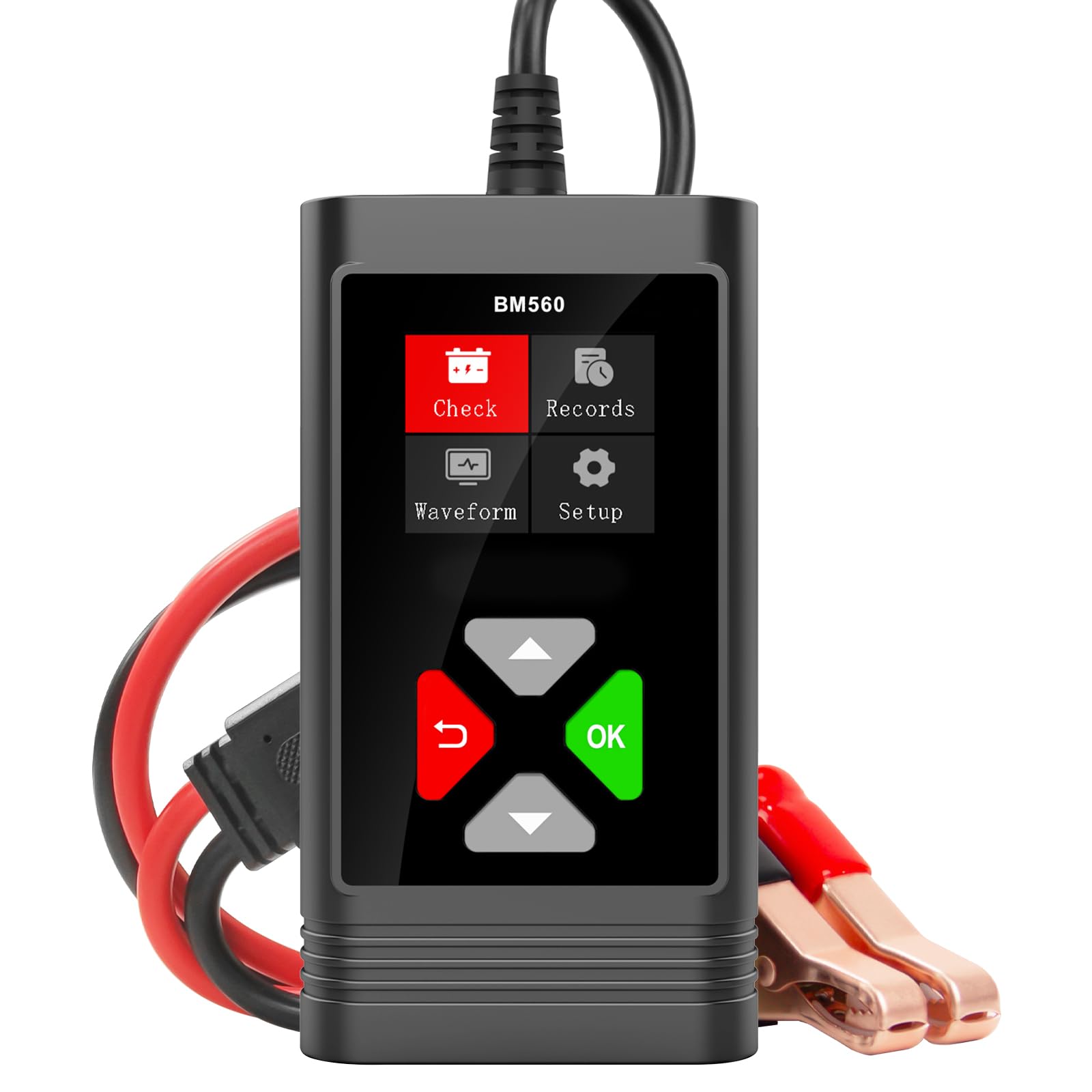 Car Battery Testers 6V 12V BM560 Battery Load Tester, ELMCONFIG 100-2000 CCA Automotive Battery Alternator Battery Analyzer for 