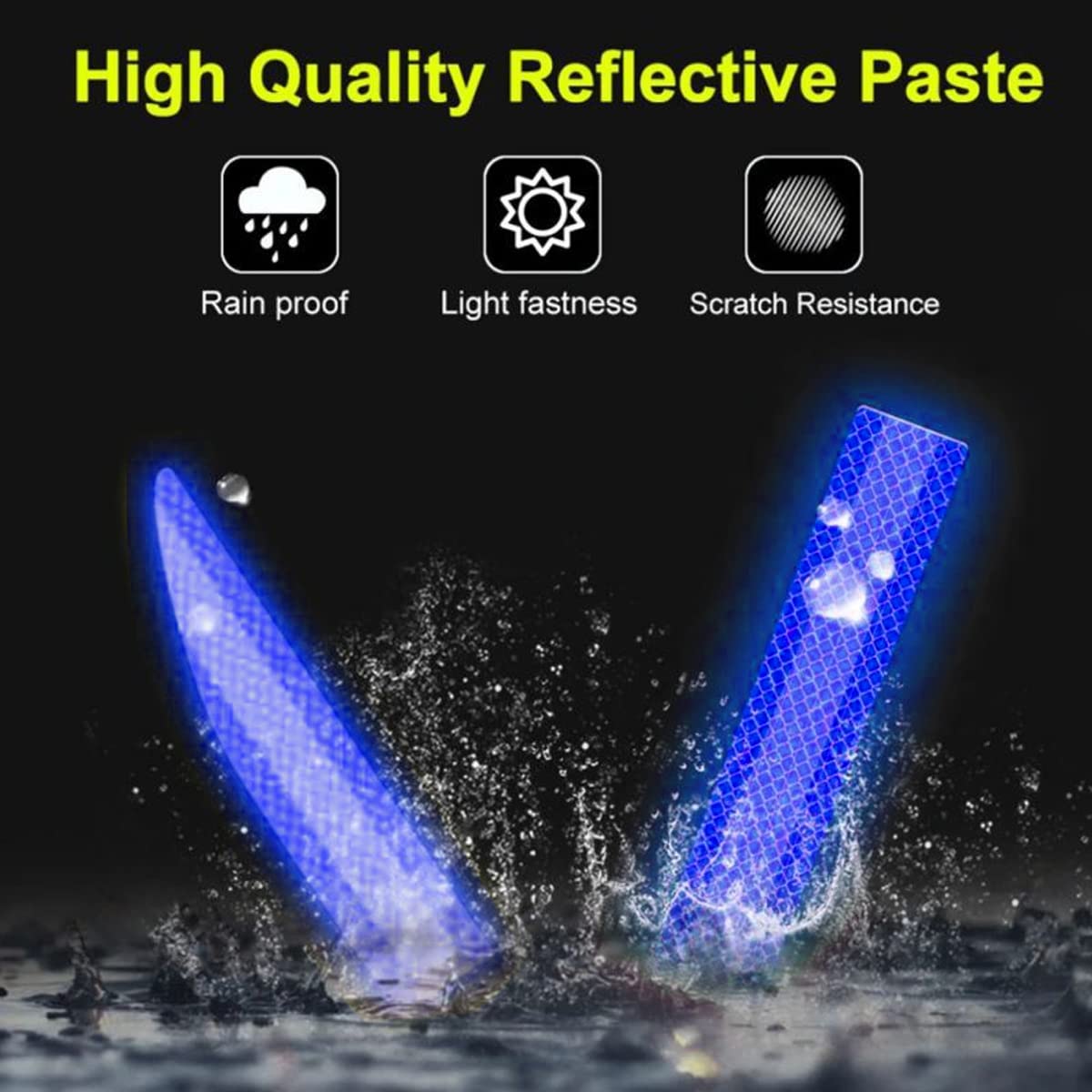 Car Trunk Reflective Sticker, Strong Reflective Anti-Scratch Waterproof Adhesive Stickers For Safe Driving, Universal For Most C