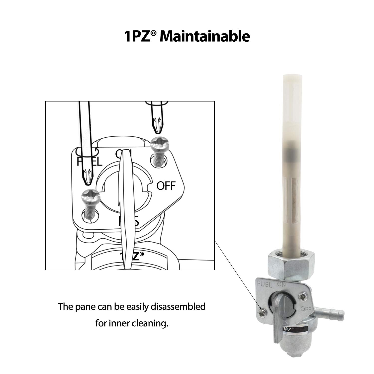 1Pz Hx3-P02 Fuel Valve Petcock Switch Shut Off Replacement For Honda Trx 300 Trx300Fw Fourtrax 1988 1989 1990 1991 1992 1993 199