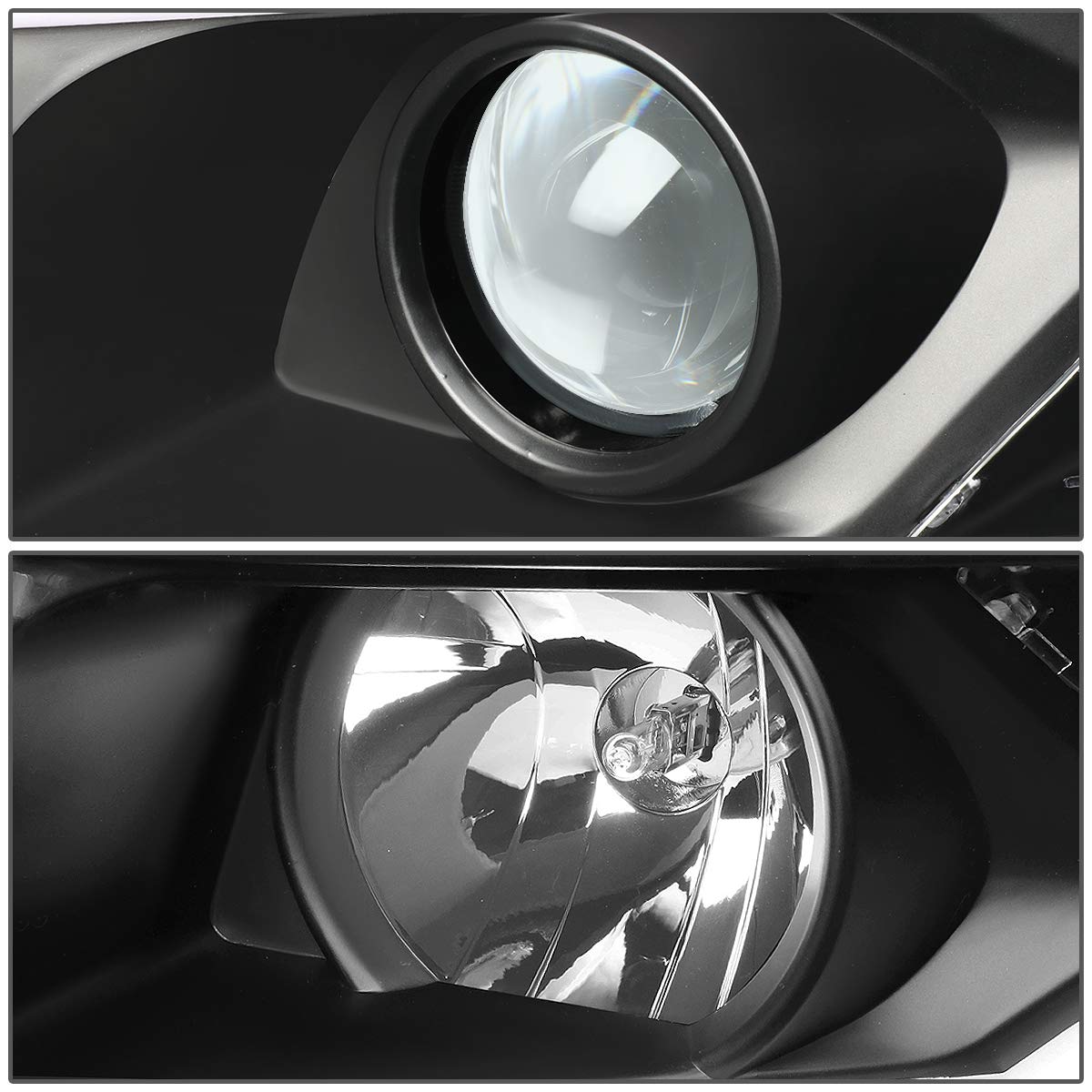Dna Motoring Hl-Hpl-Csil07-G2-Bk-Cl1 Dual Led Drl Projector Headlight/Lamp (For 07-14 Chevy Silverado)