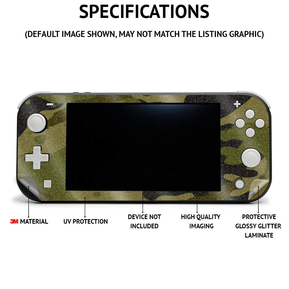 MightySkins Glossy Glitter Skin Compatible with Asus ROG Ally - Arctic Camouflage | Protective, Durable High-Gloss Glitter Finis