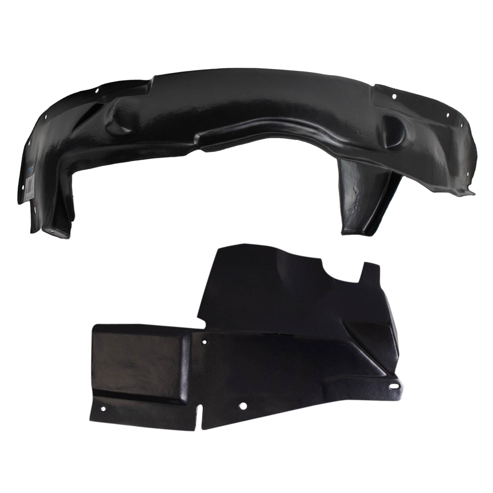 Trq Inner Fender Liner Set Compatible With 2006-2011 Chevrolet Impala Gm1250134 Gm1251122