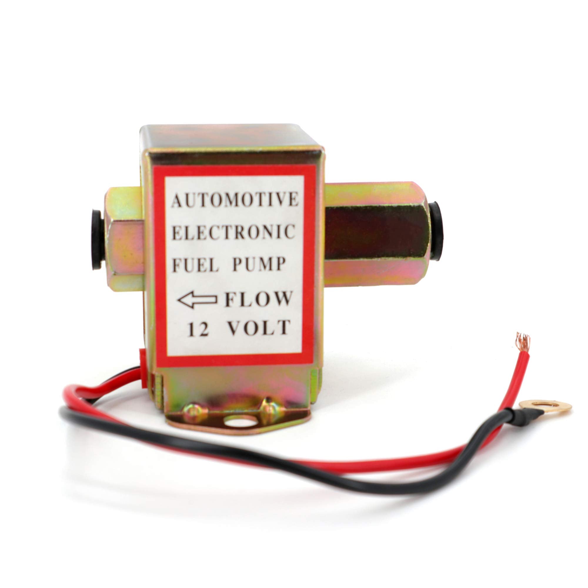 YONEDA Electric Fuel Pump 12V 4.5-7psi Heavy Duty In-Line In-Tank, Copper, Metallic, Installation Kit for Gas/Diesel Engines