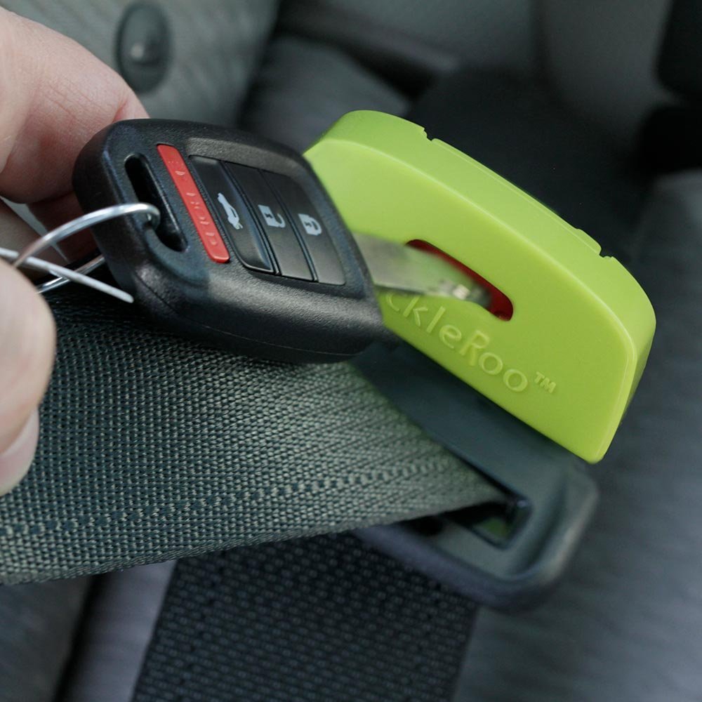 eSpecial Needs BuckleRoo™ Seatbelt Buckle Guard - Green, 1 Count for Backseat Safety