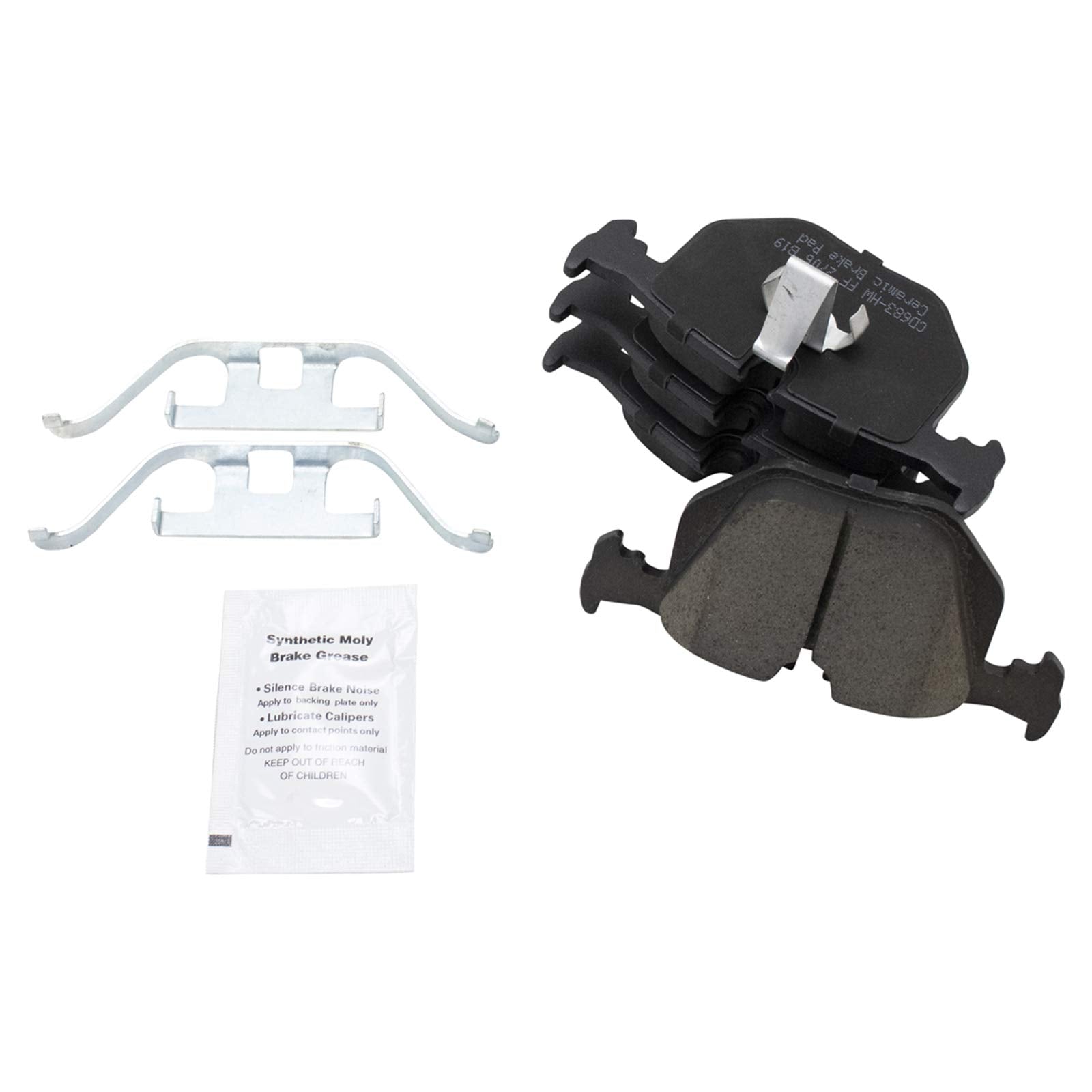 Trq Rear Brake Pad & Rotor Kit Brake Pad Wear Sensor Brake Pads Brake Rotor Ceramic Premium G-Coated Compatible With 2000-2006 B